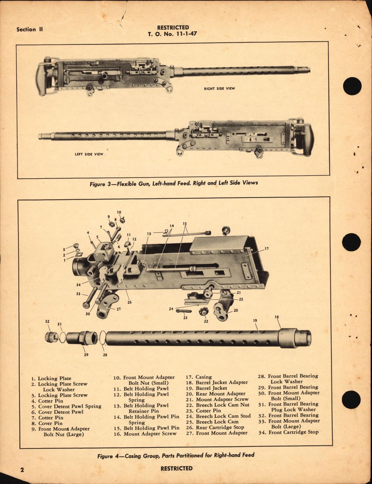 Sample page 6 from AirCorps Library document: Handbook of Instructions with Parts Catalog for .30 Caliber M2 Machine Gun, Fixed and Flexible
