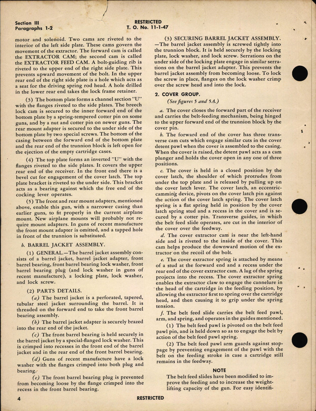 Sample page 8 from AirCorps Library document: Handbook of Instructions with Parts Catalog for .30 Caliber M2 Machine Gun, Fixed and Flexible