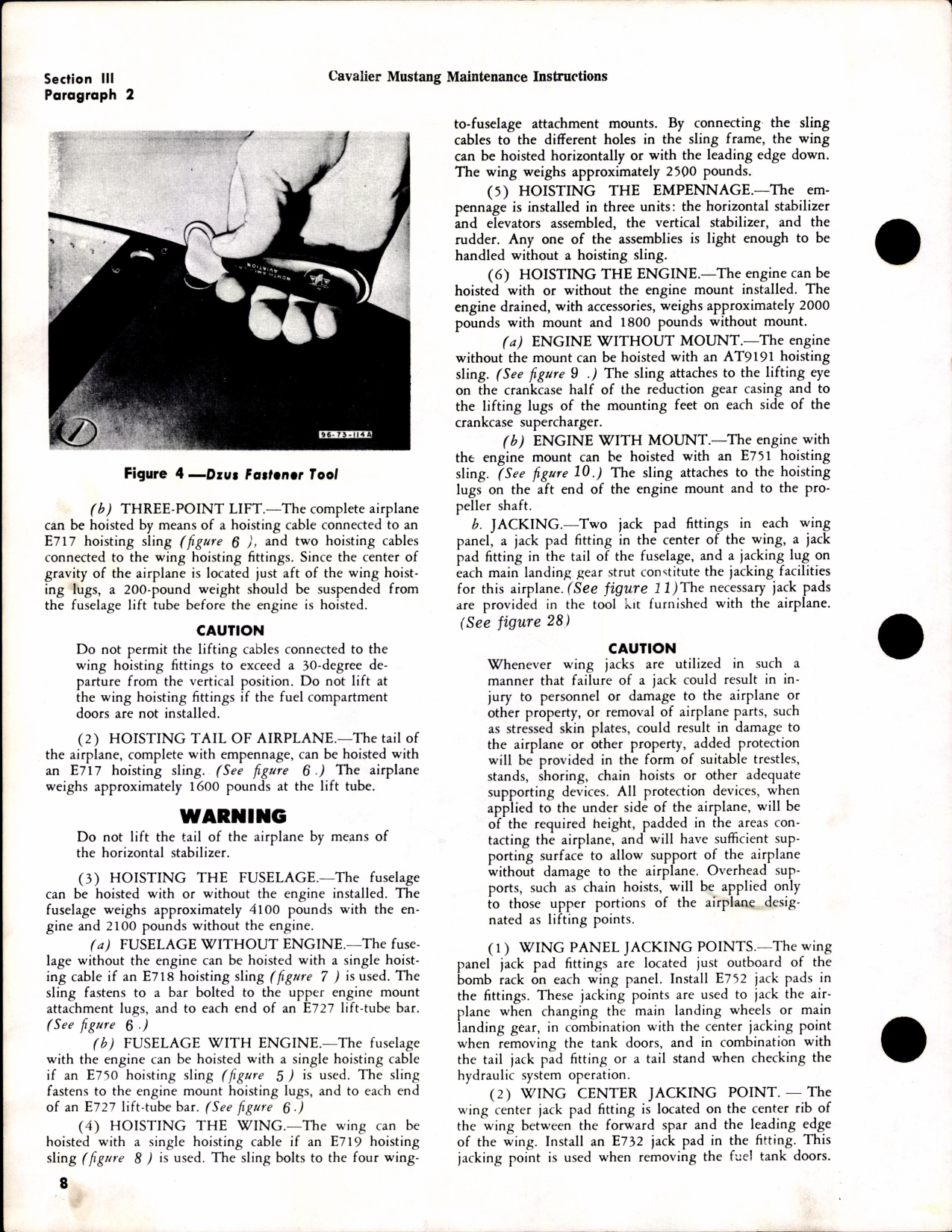 Sample page 12 from AirCorps Library document: Maintenance Instructions - Cavalier Mustang - F-51D