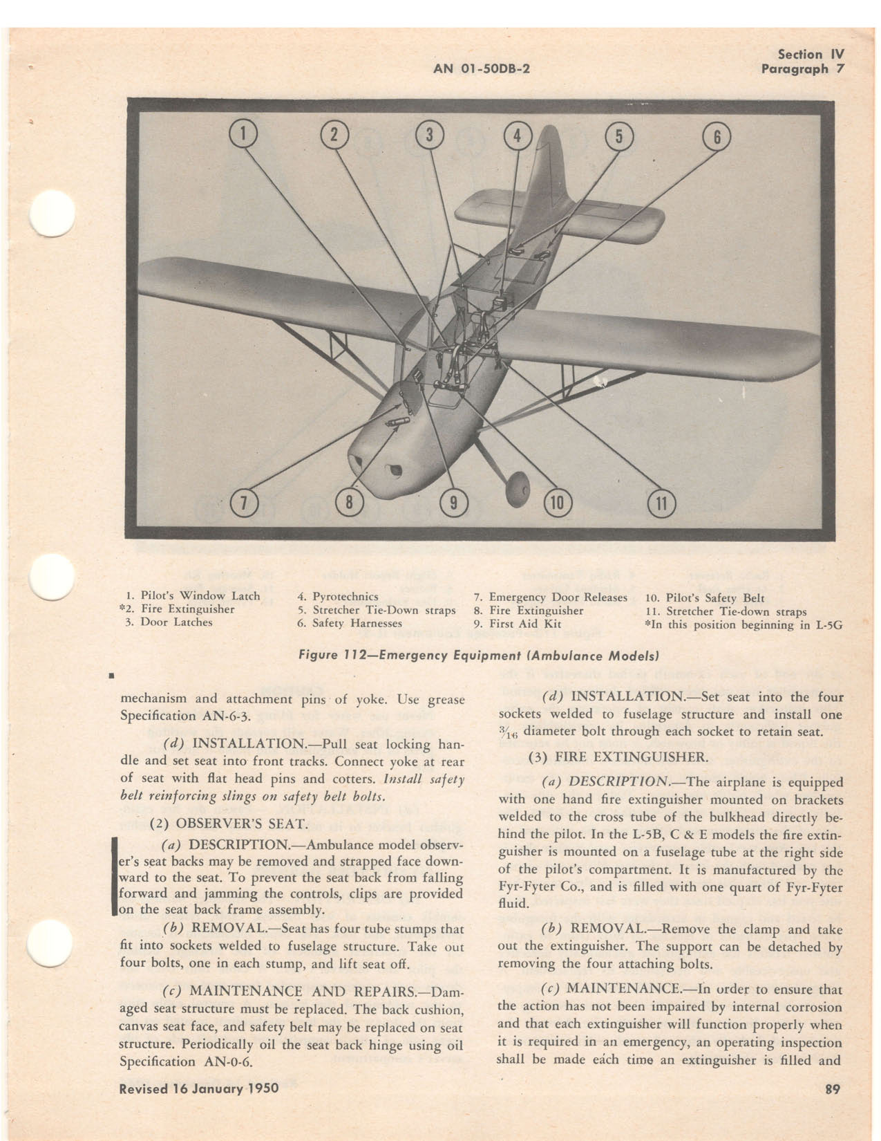 Sample page 145 from AirCorps Library document: Maintenance Instructions - L-5 & OY-1, OY-2 1956