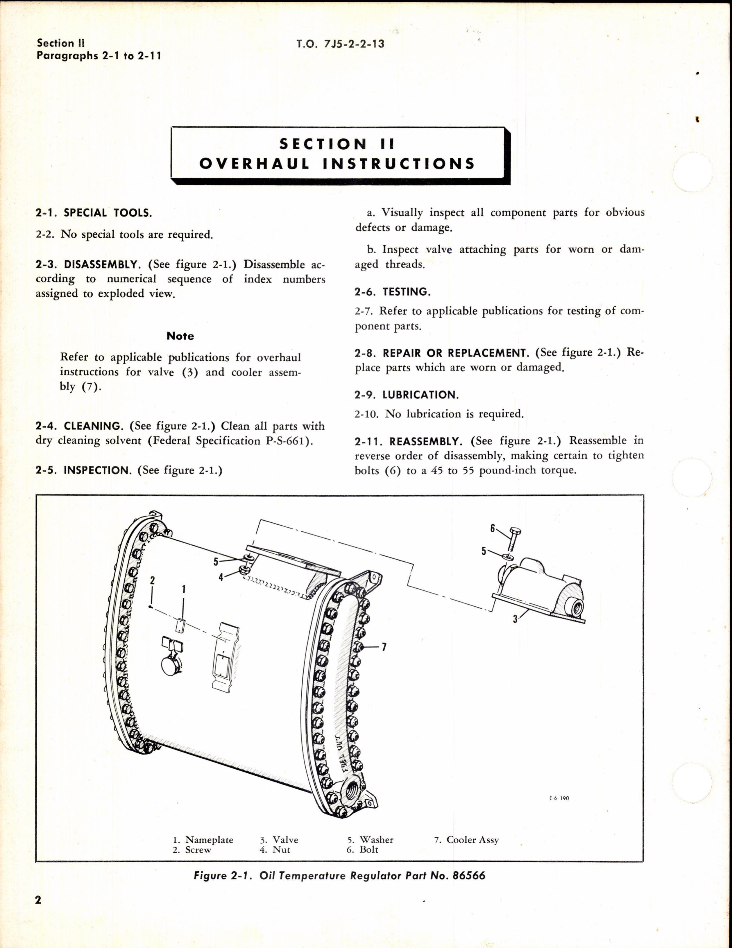 Sample page 4 from AirCorps Library document: Overhaul Instructions for Airesearch Oil Temperature Regulators & Heat Exchanger