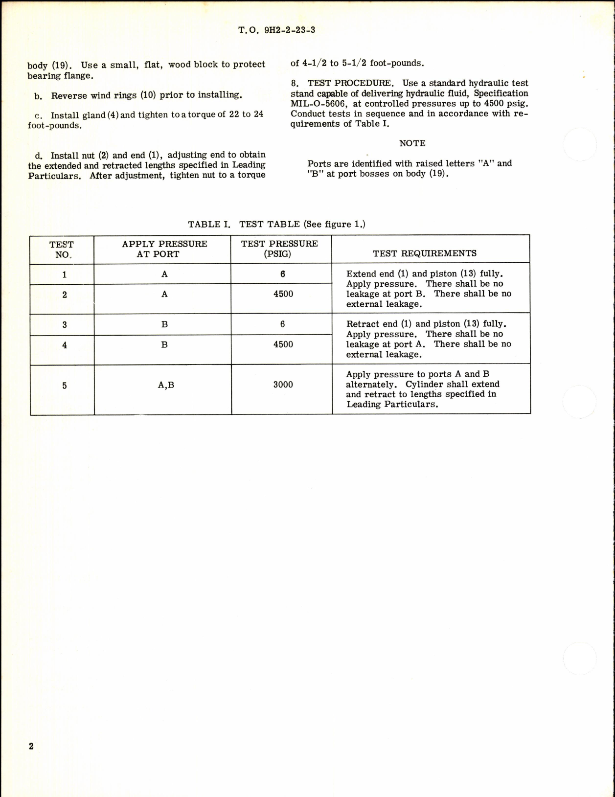 Sample page 2 from AirCorps Library document: Main Landing Gear Up Latch Cylinder Part No 4-277-01
