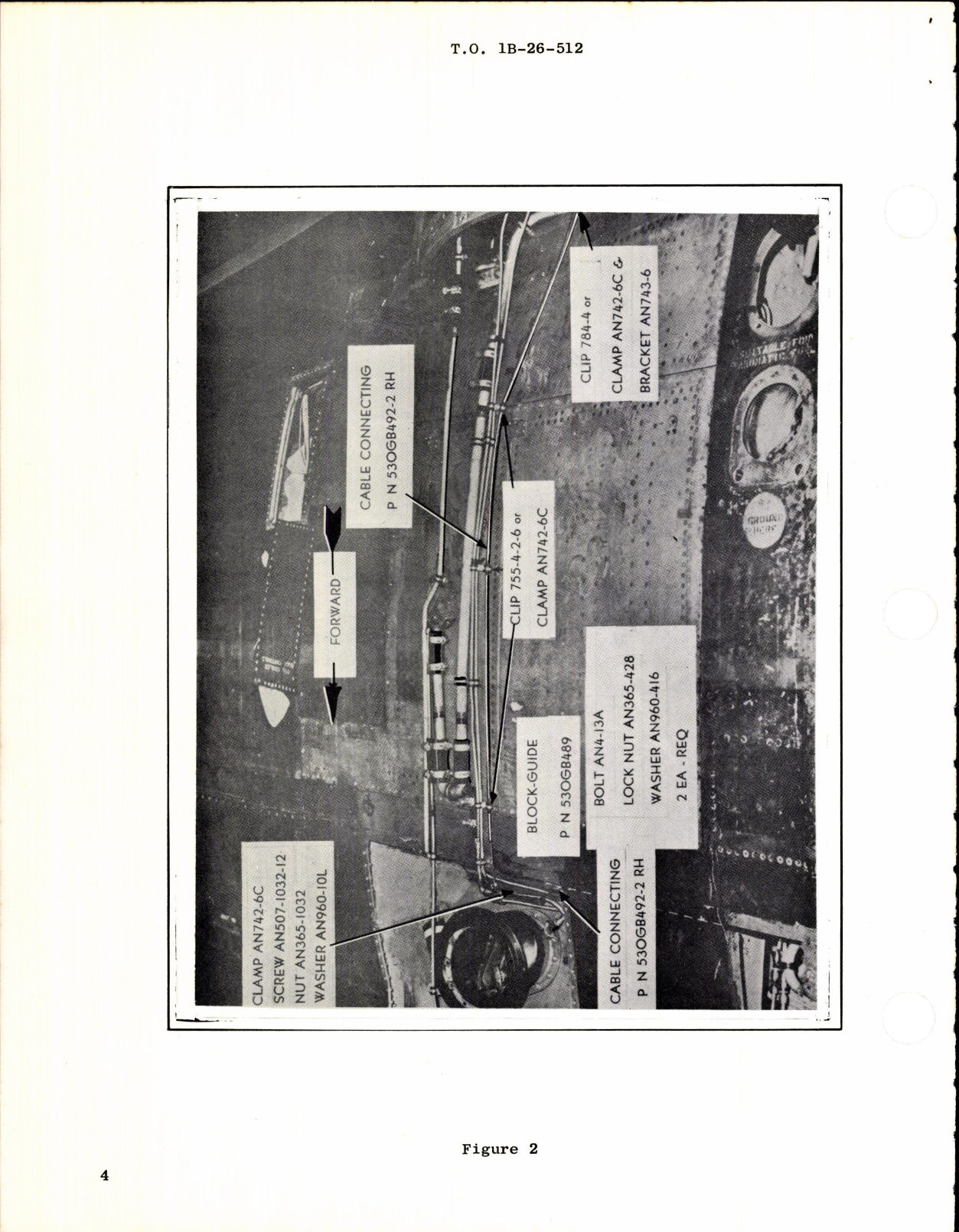 Sample page 4 from AirCorps Library document: Emergency Main Landing Gear Uplatch Release for B-26