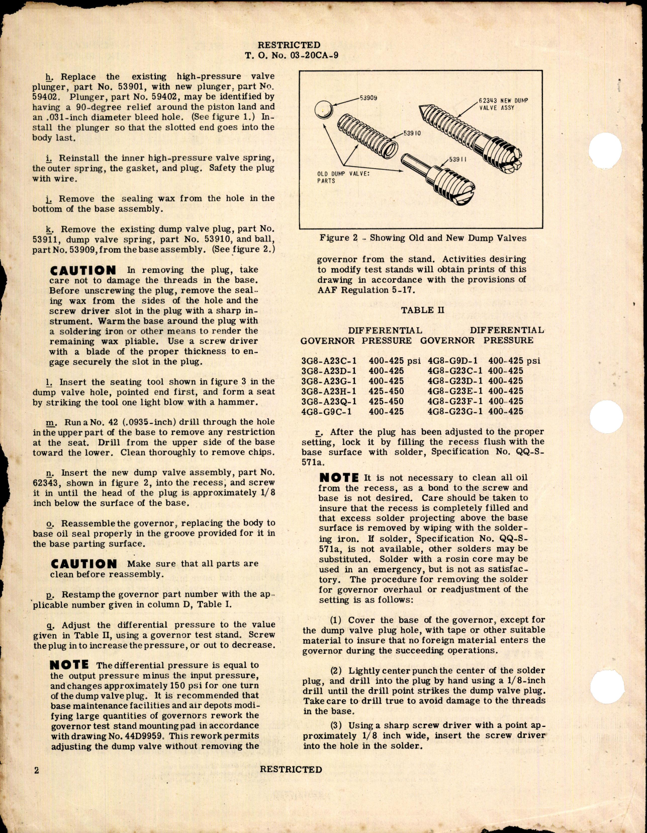 Sample page 2 from AirCorps Library document: Modification of Double Capacity Propeller Governors