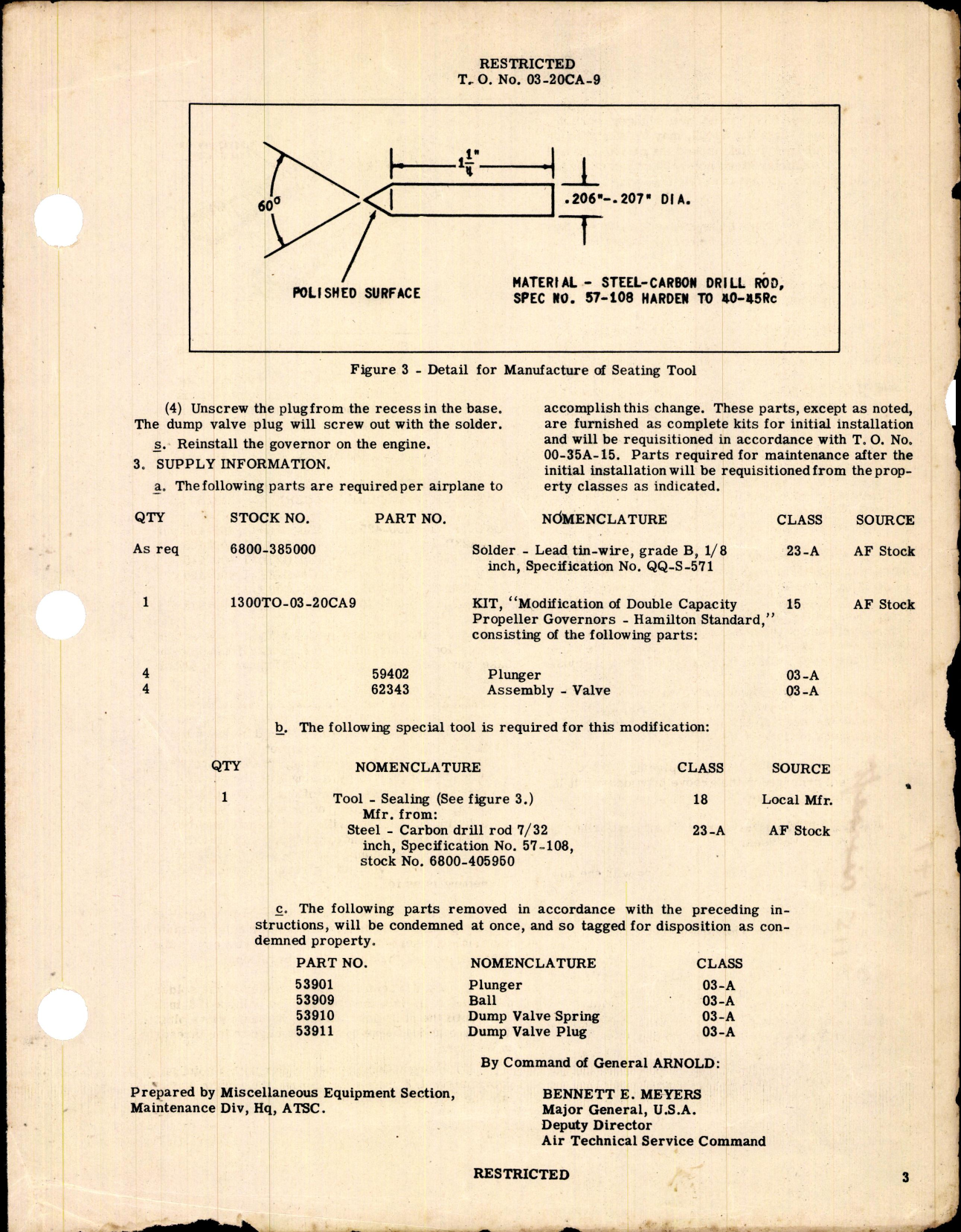 Sample page 3 from AirCorps Library document: Modification of Double Capacity Propeller Governors
