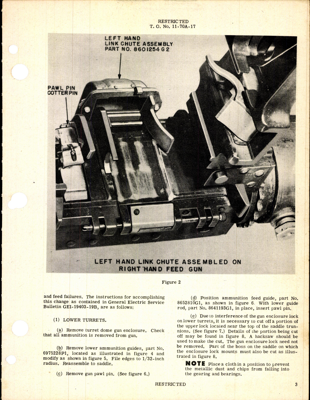 Sample page 3 from AirCorps Library document: Modification of Feed and Ejection Mechanism