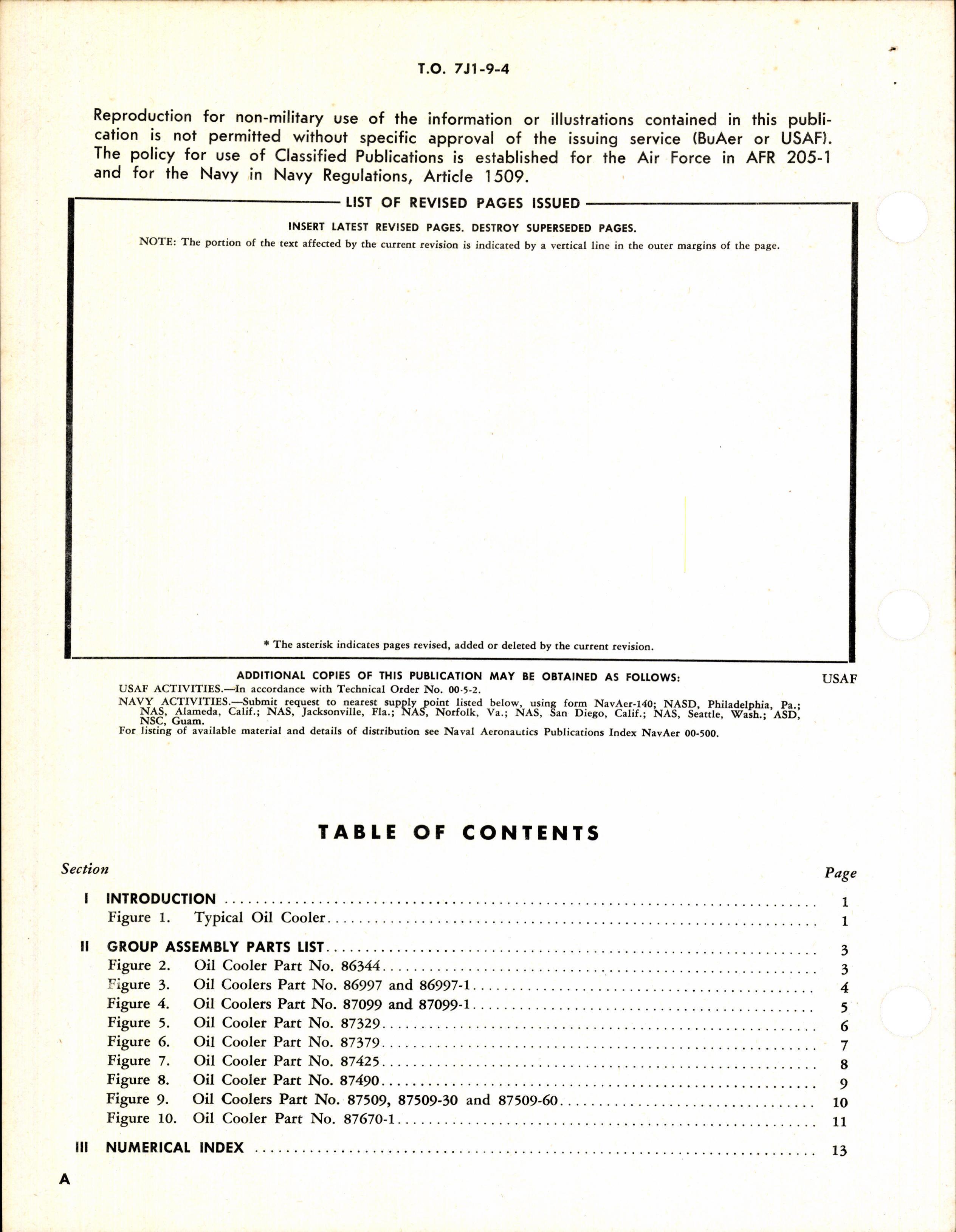 Sample page 2 from AirCorps Library document: Illustrated Parts Breakdown for Oil Coolers
