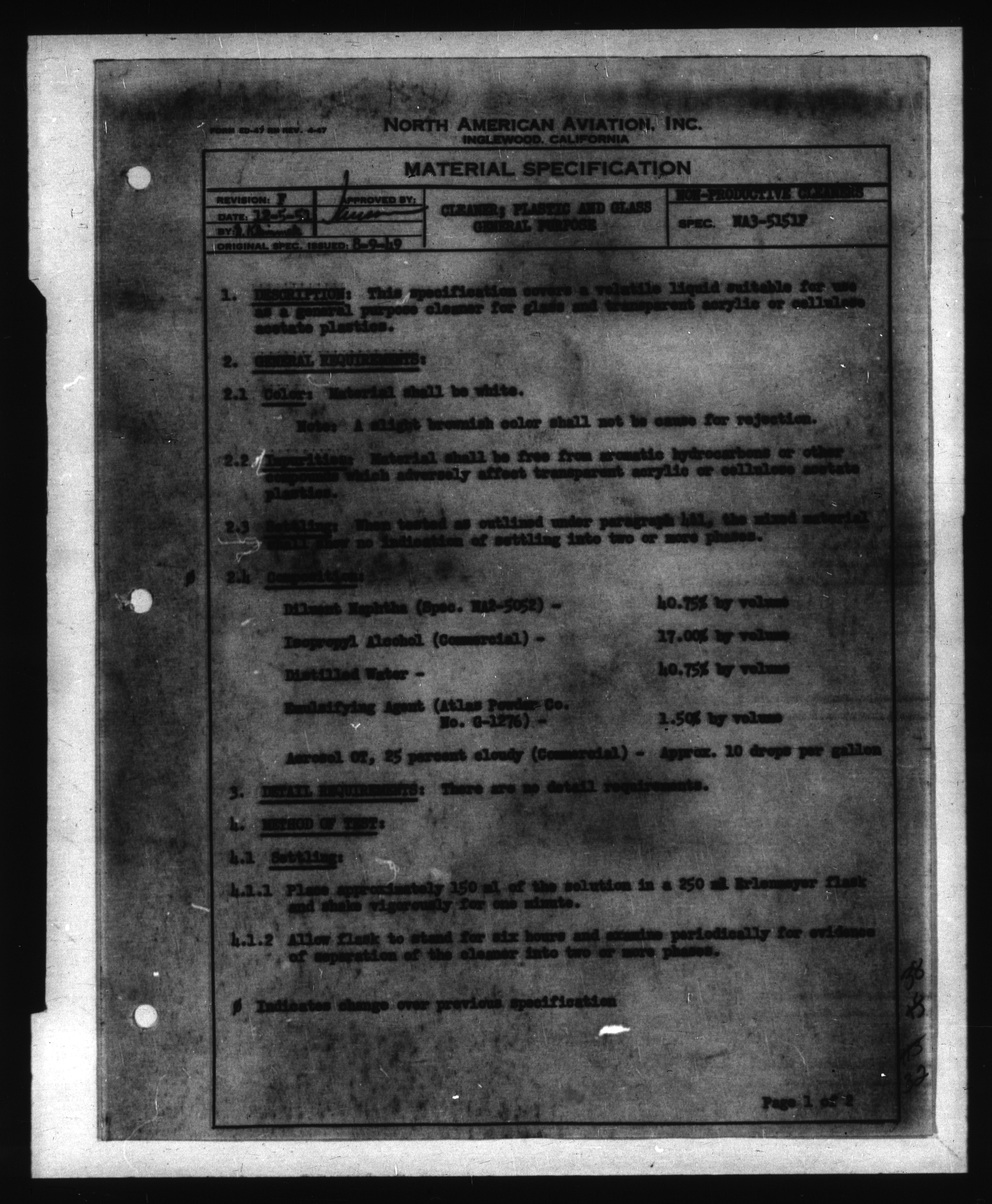 Sample page 18 from AirCorps Library document: Material Specifications - North American Aviation - NA3
