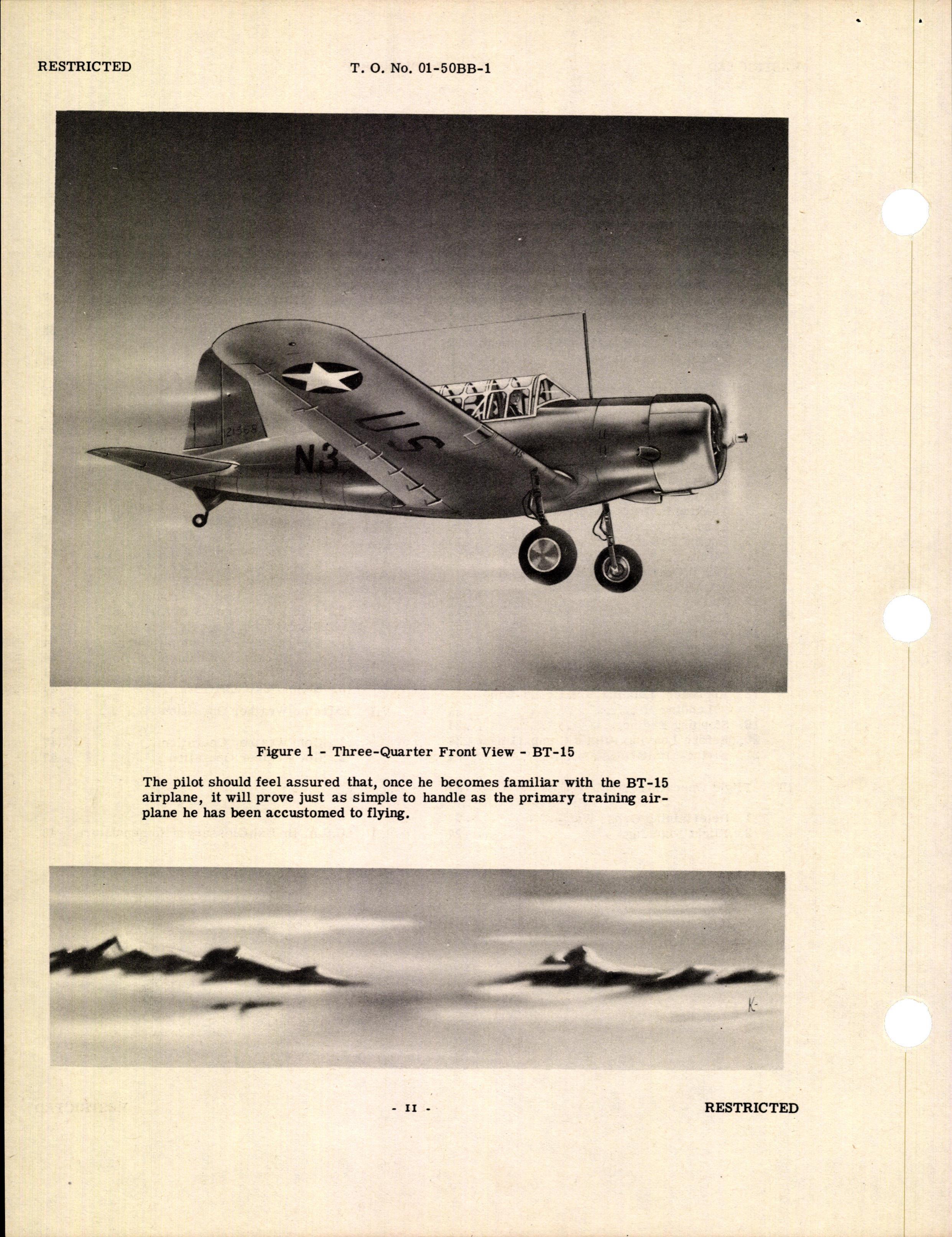 Sample page 4 from AirCorps Library document: Pilot's Flight Operating Instructions for Army Model BT-15 Airplanes