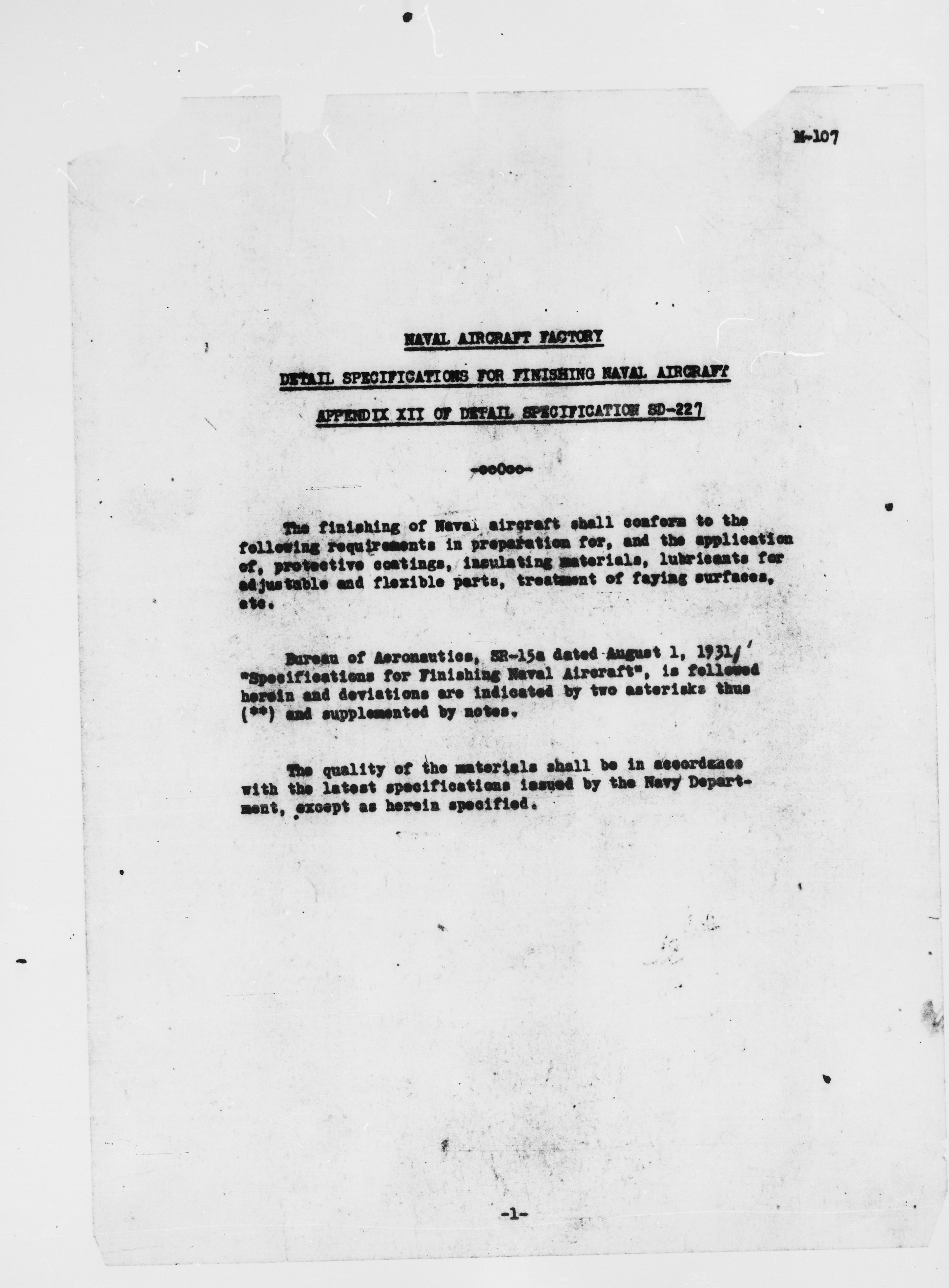 Sample page 2 from AirCorps Library document: Detail Specification for Finishing Naval Aircraft for Model N3N