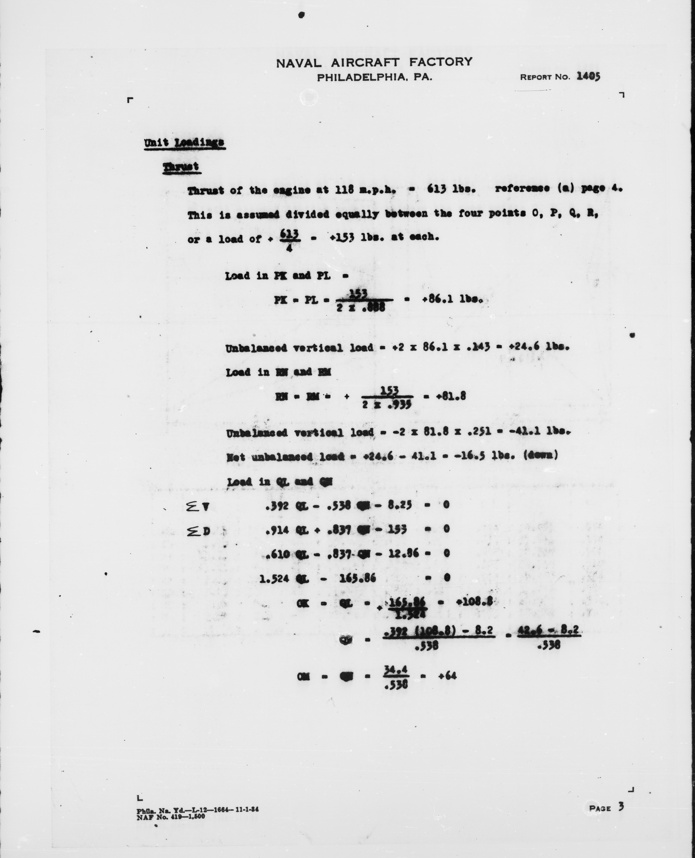 Sample page 9 from AirCorps Library document: Engine Mount Analysis for Model N3N-3 Airplane