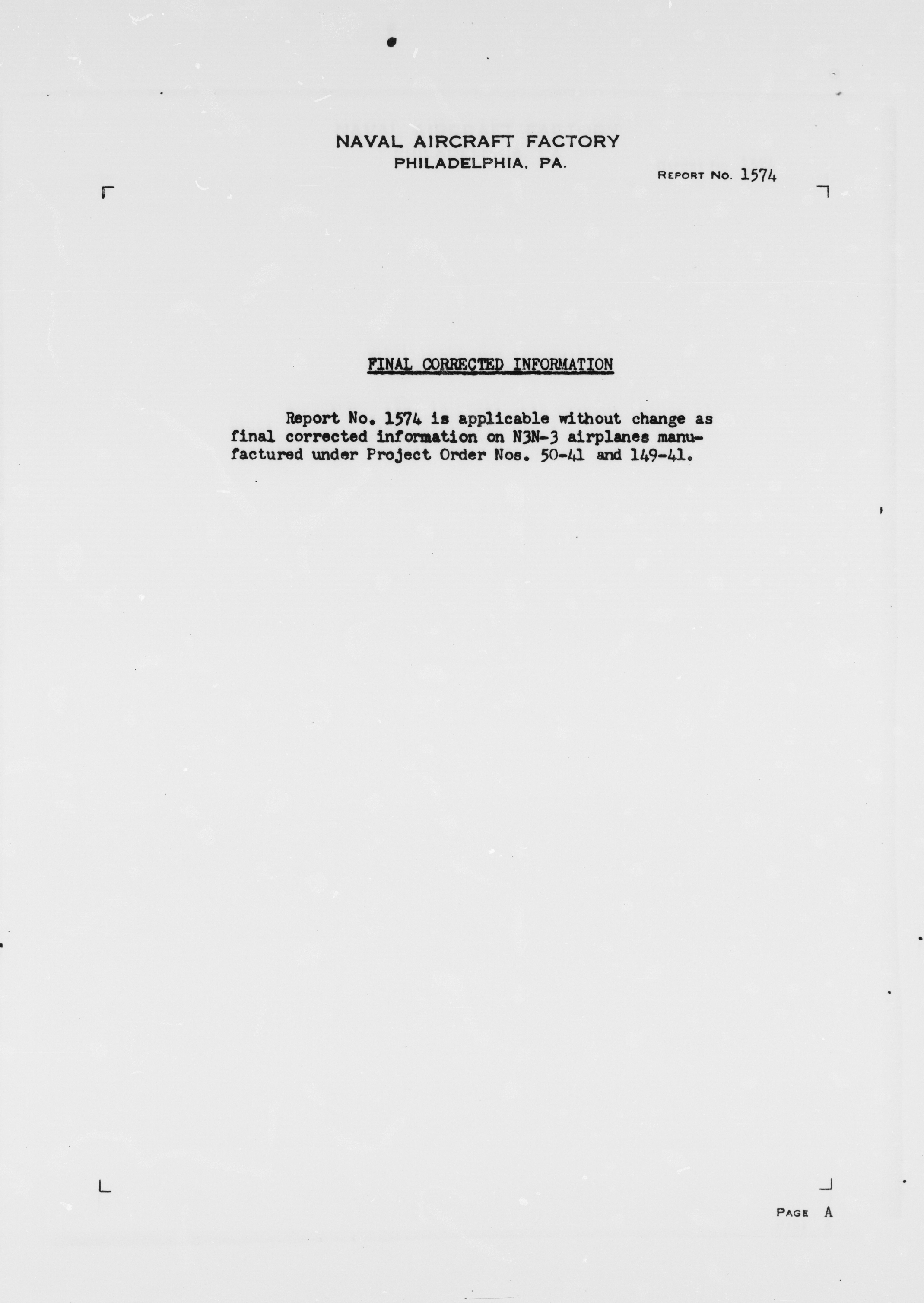 Sample page 4 from AirCorps Library document: Main Float Bracing Analysis for Model N3N-3 Airplane