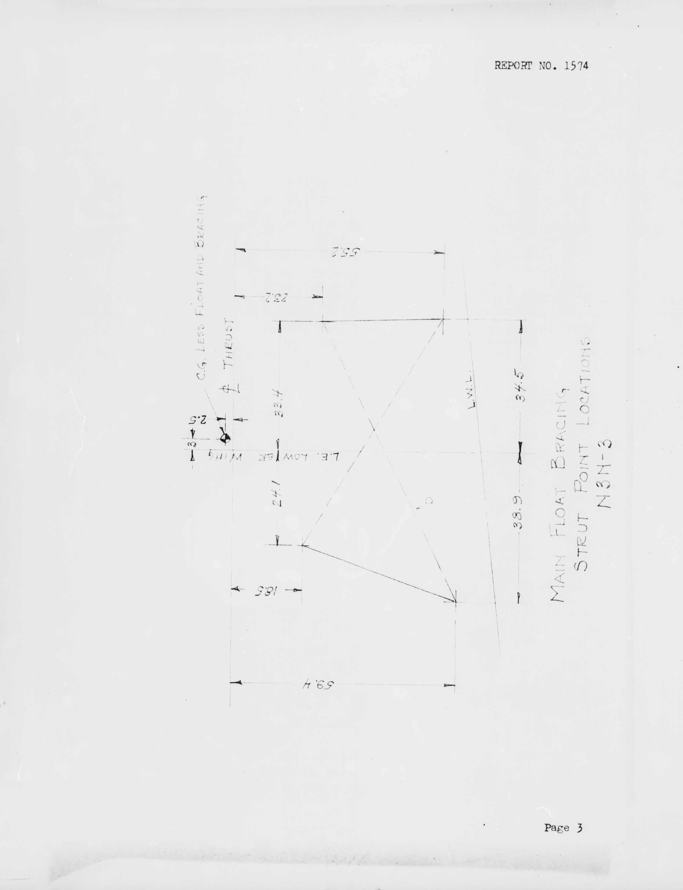 Sample page 7 from AirCorps Library document: Main Float Bracing Analysis for Model N3N-3 Airplane