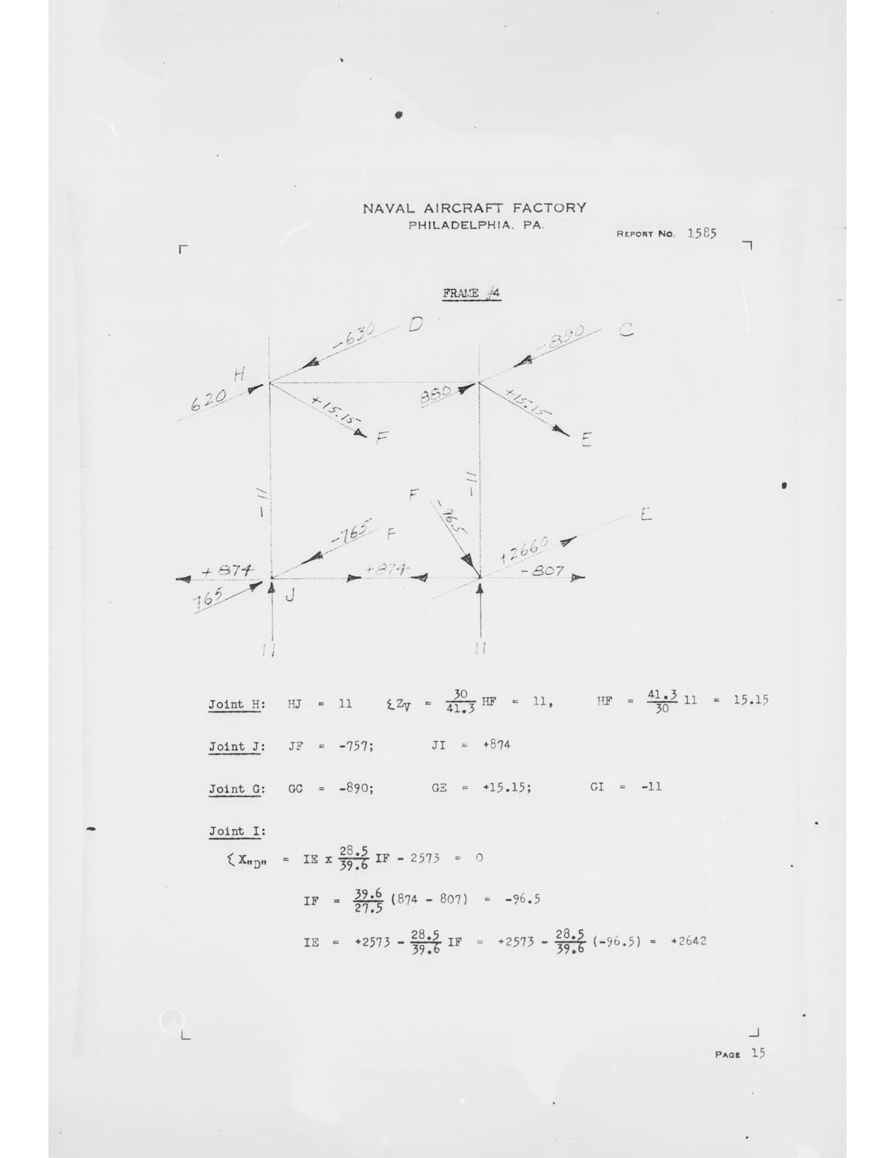 Sample page 20 from AirCorps Library document: Fuselage Stress Analysis for Model N3N-3 Airplane