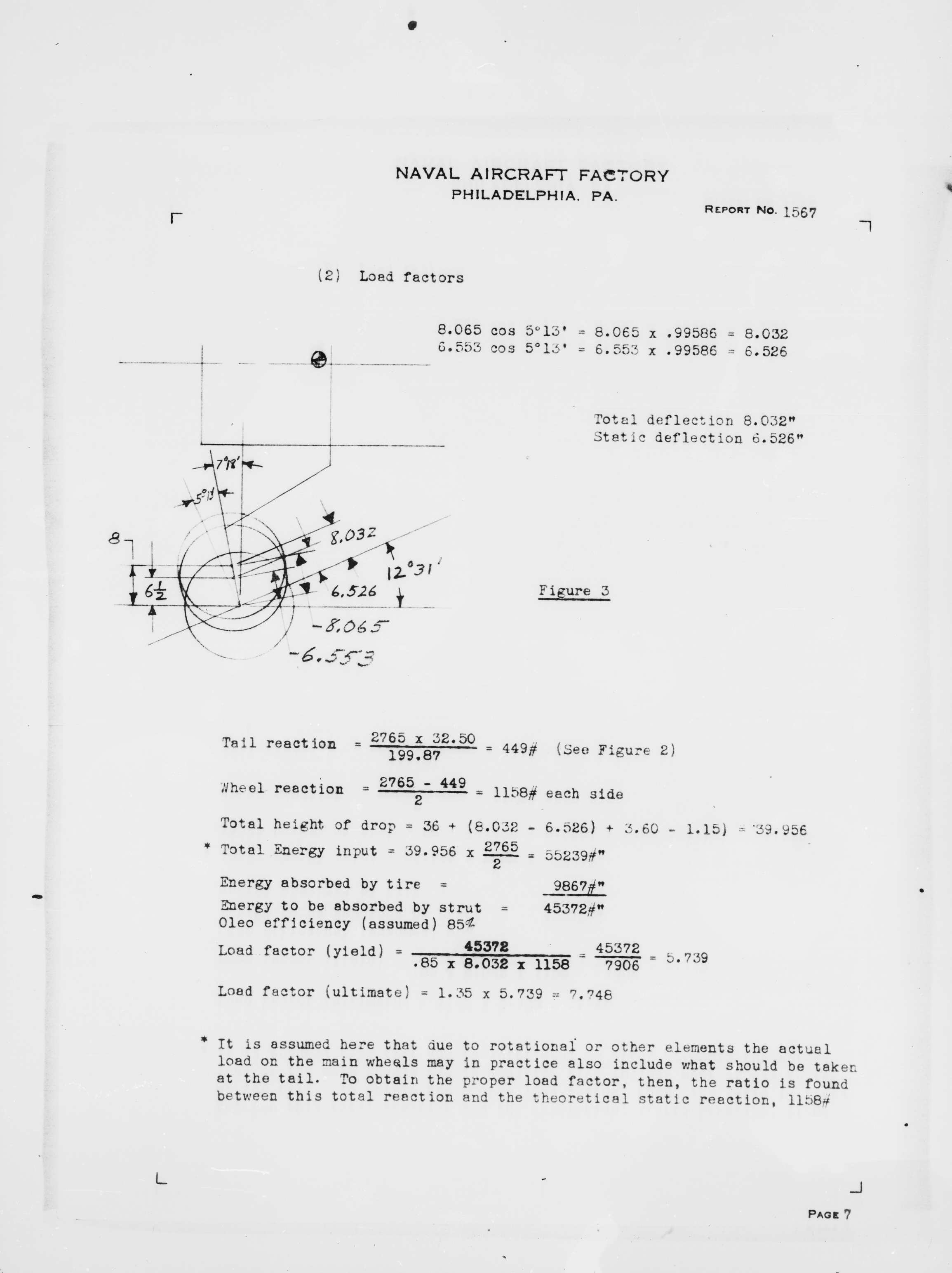 Sample page 12 from AirCorps Library document: Structural Analysis of Landing Gear (Main Wheel Type) for N3N-3 Airplanes