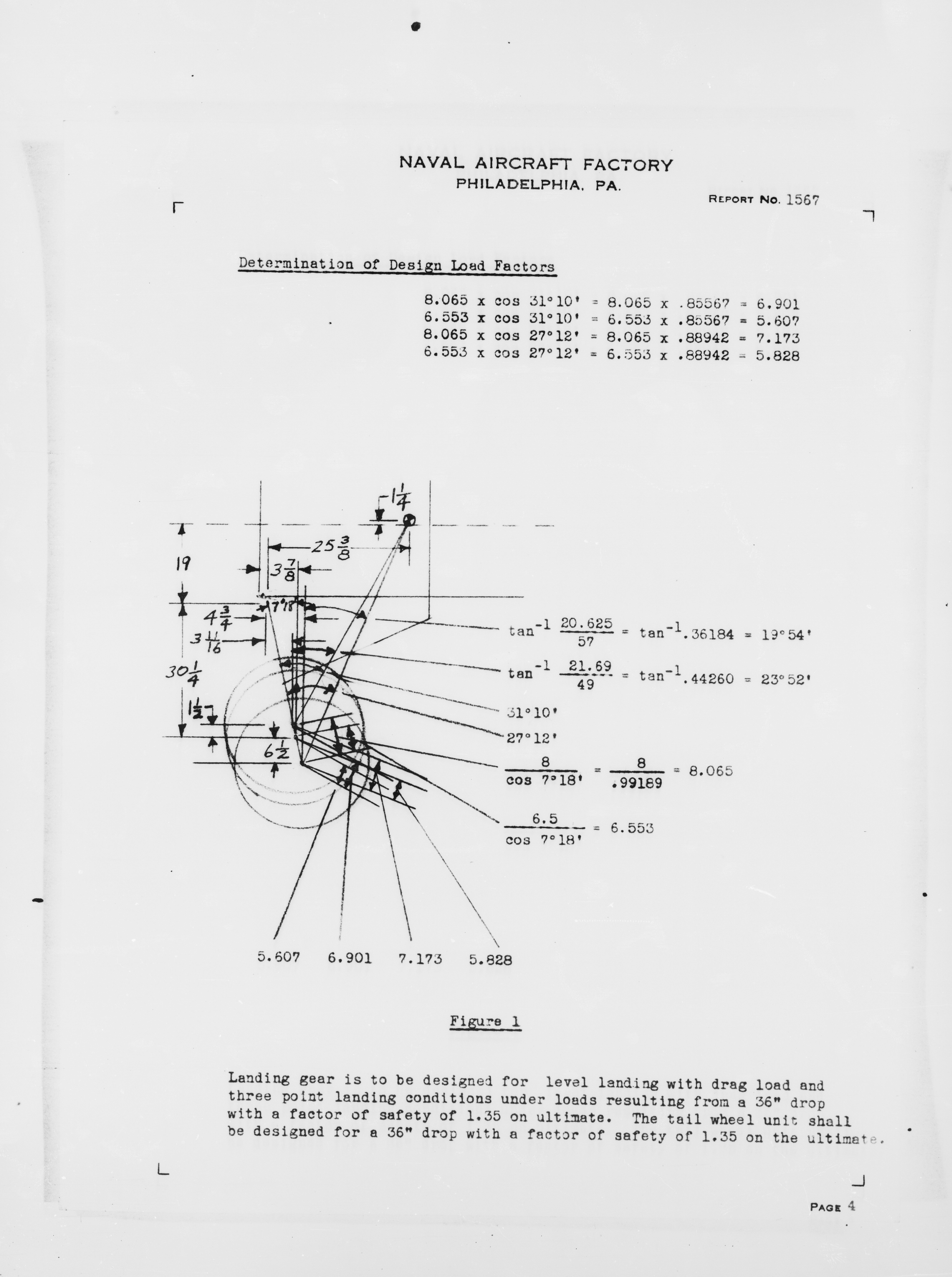 Sample page 9 from AirCorps Library document: Structural Analysis of Landing Gear (Main Wheel Type) for N3N-3 Airplanes