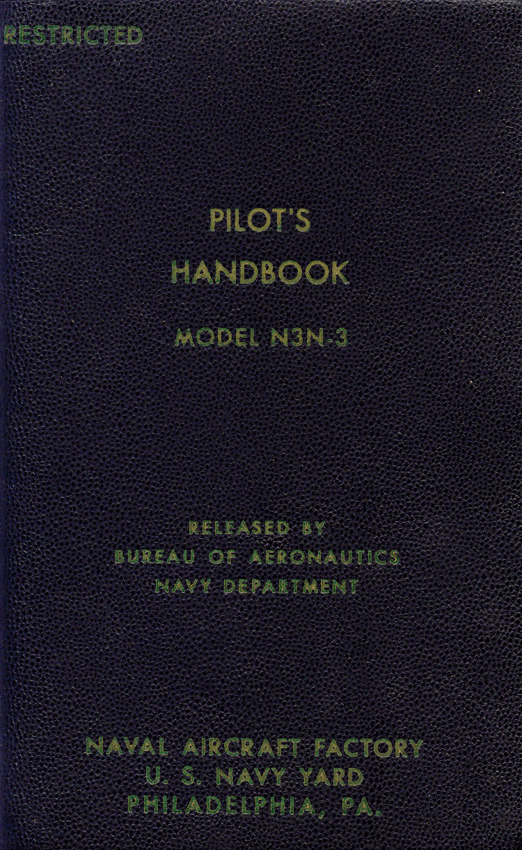 Sample page 1 from AirCorps Library document: Pilot's Handbook for Model N3N-4 Airplane