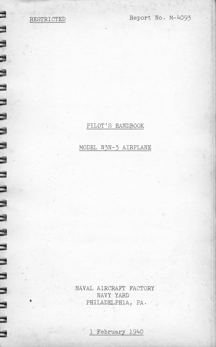Sample page 2 from AirCorps Library document: Pilot's Handbook for Model N3N-4 Airplane