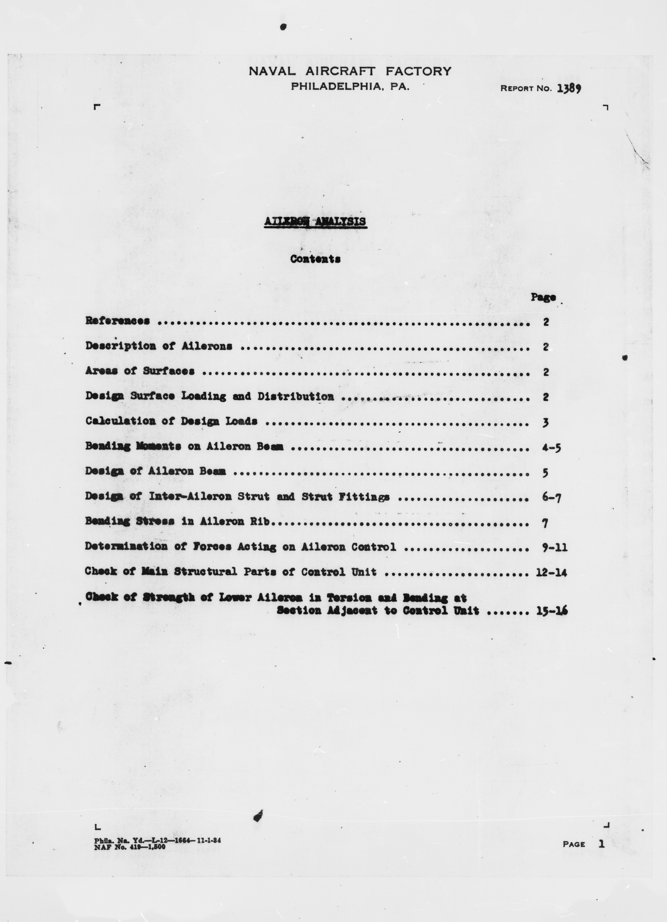 Sample page 6 from AirCorps Library document: Structural Analysis of Aileron for N3N-3 Airplanes