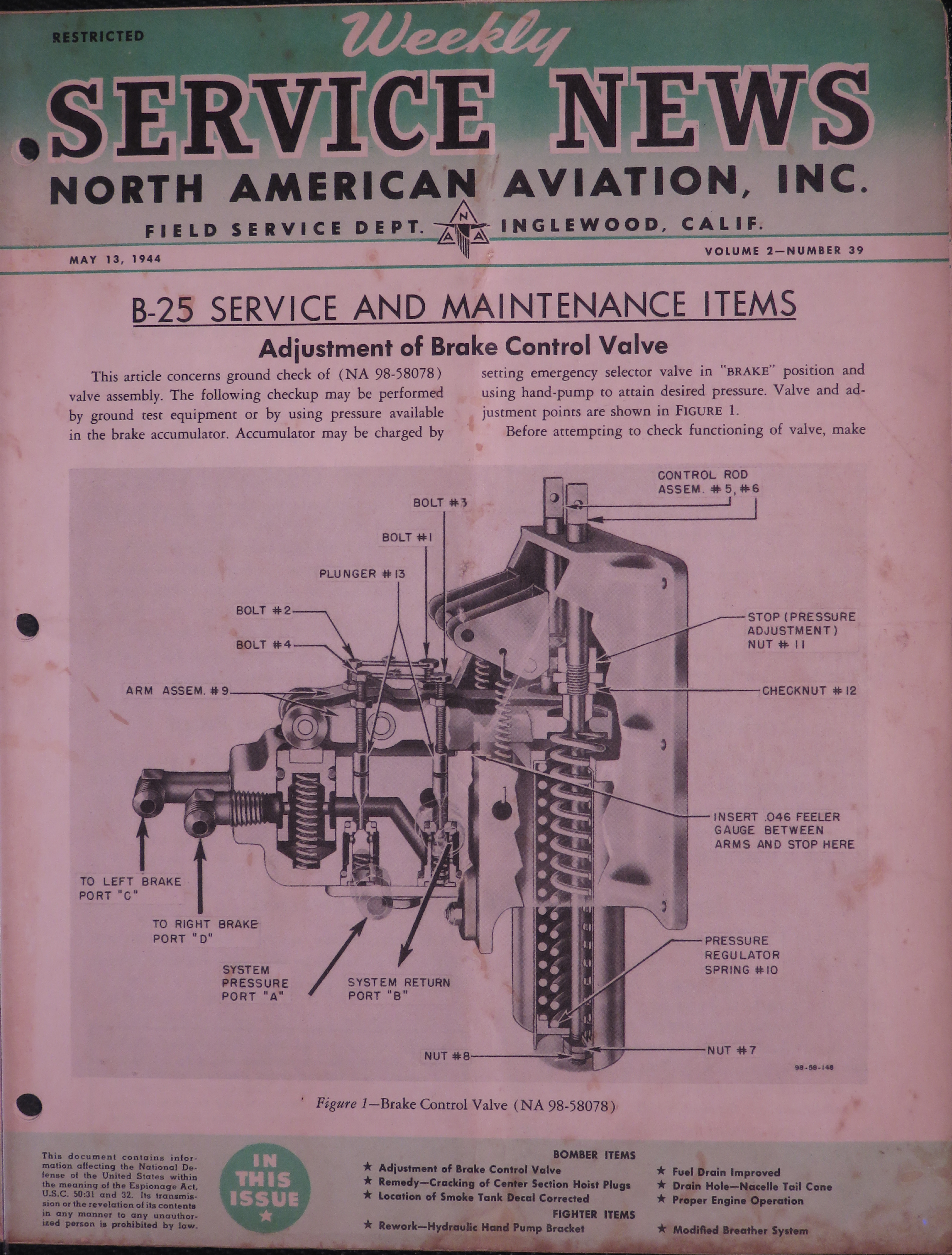 Sample page 1 from AirCorps Library document: Volume 2, No. 39 - Weekly Service News