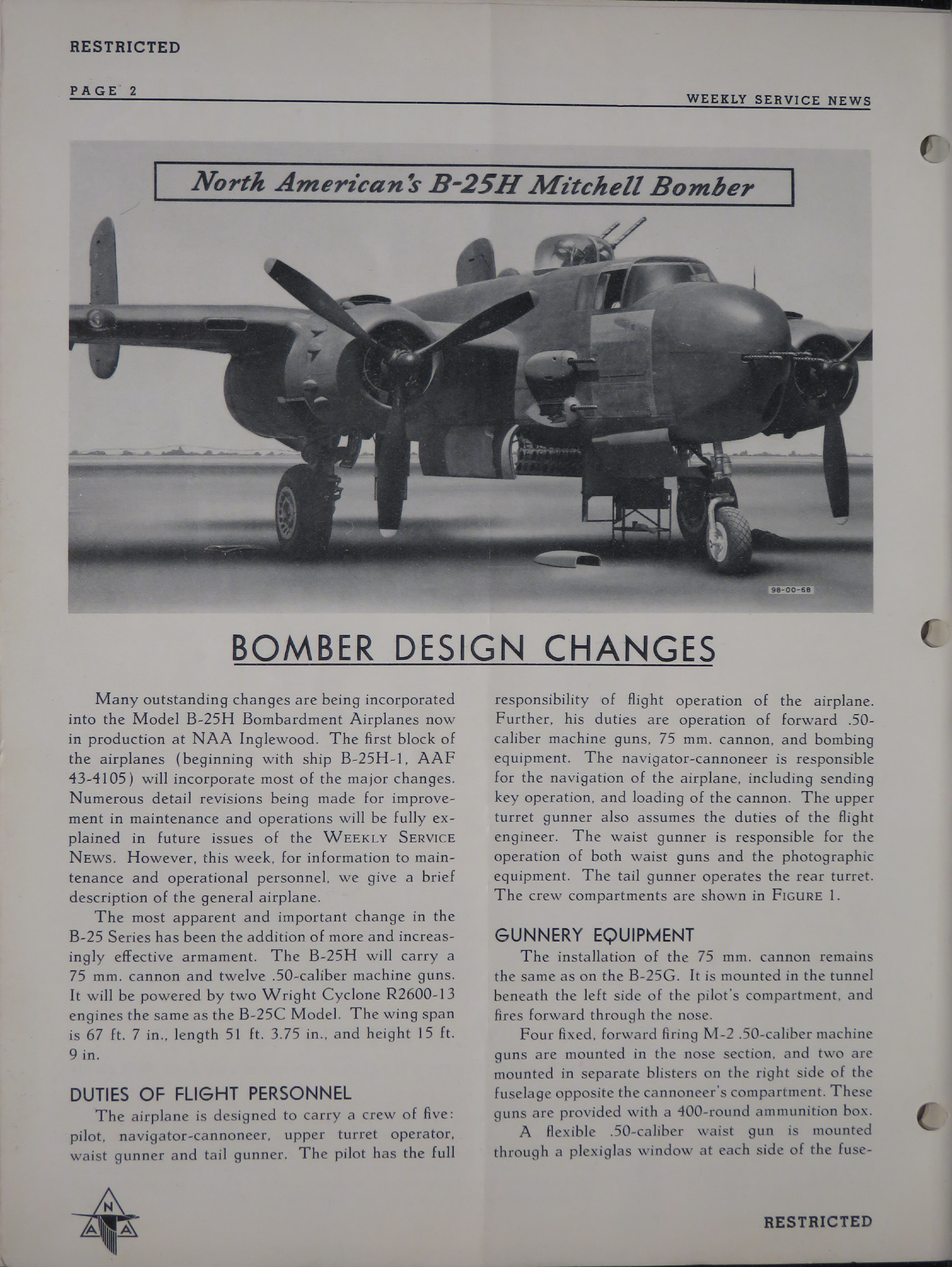 Sample page 2 from AirCorps Library document: Volume 1, No. 51 - Weekly Service News