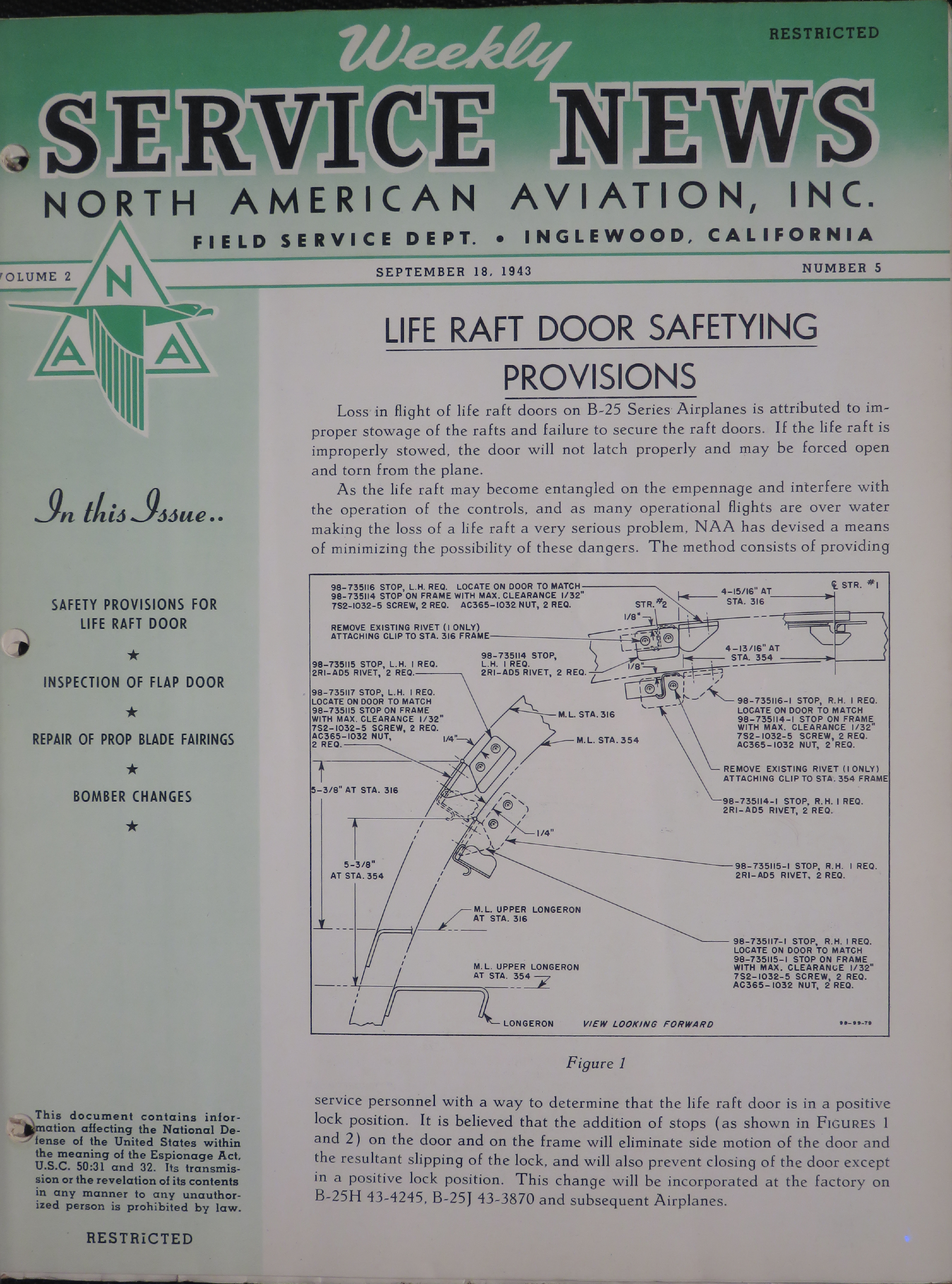 Sample page 1 from AirCorps Library document: Volume 2, No. 5 - Weekly Service News