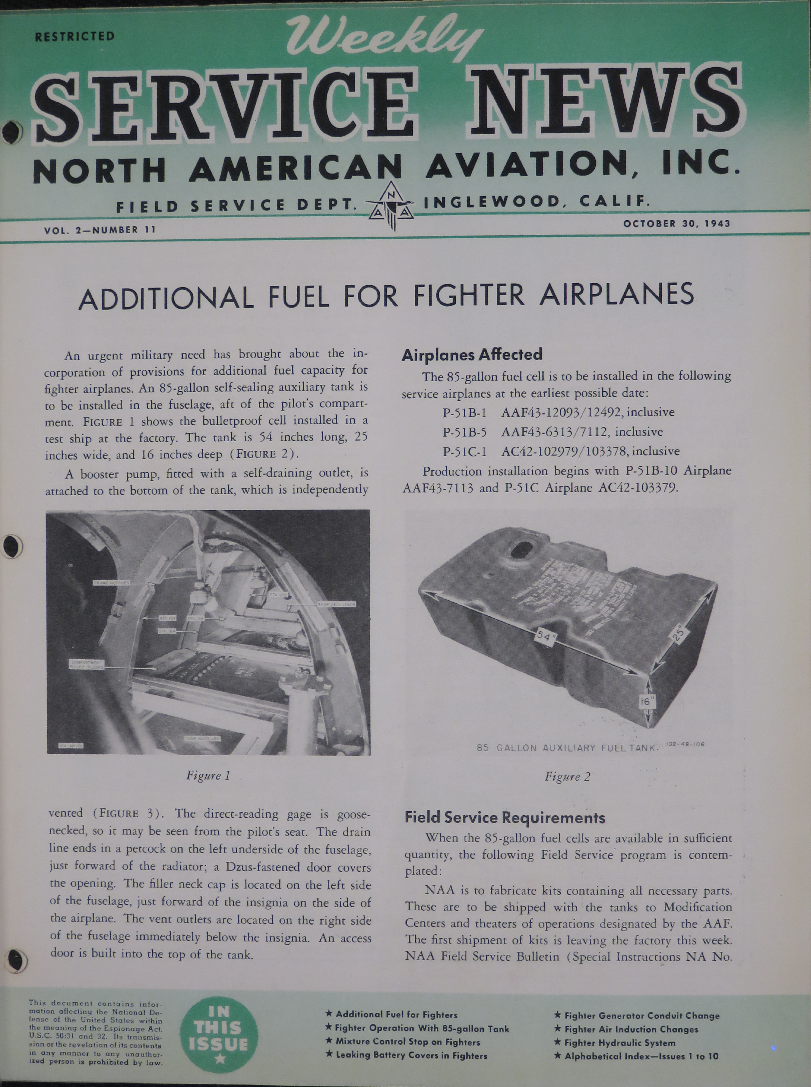 Sample page 1 from AirCorps Library document: Volume 2, No. 11 - Weekly Service News