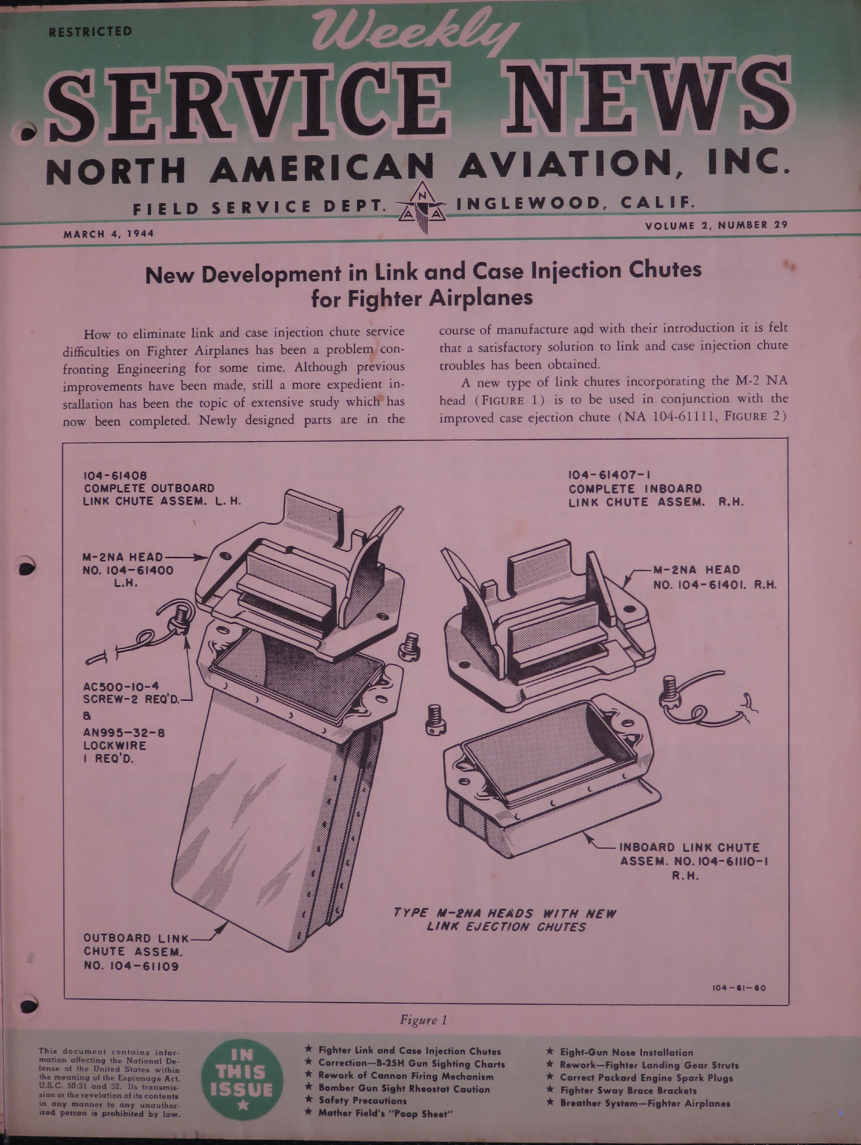 Sample page 1 from AirCorps Library document: Volume 2, No. 29 - Weekly Service News