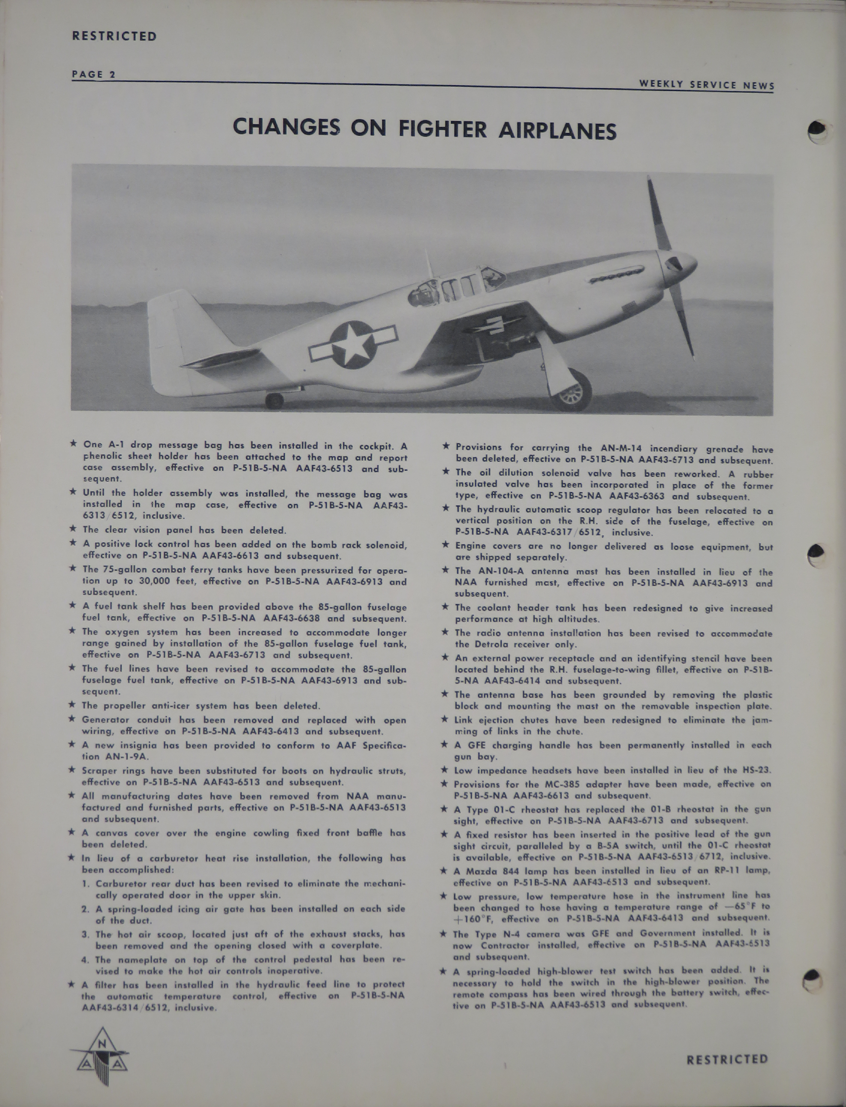 Sample page 2 from AirCorps Library document: Volume 2, No. 24 - Weekly Service News