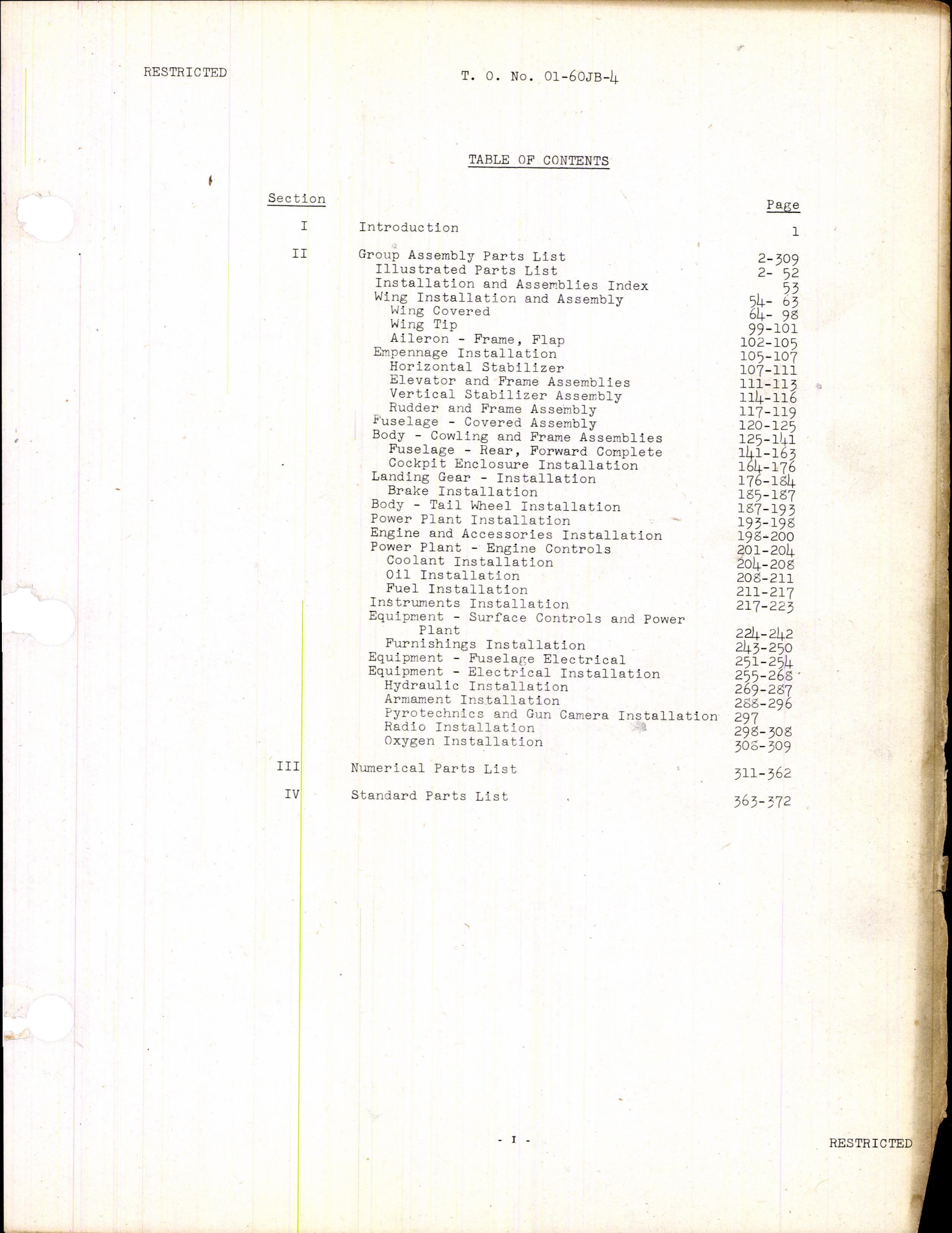 Sample page 3 from AirCorps Library document: Parts Catalog for P-51 Airplane