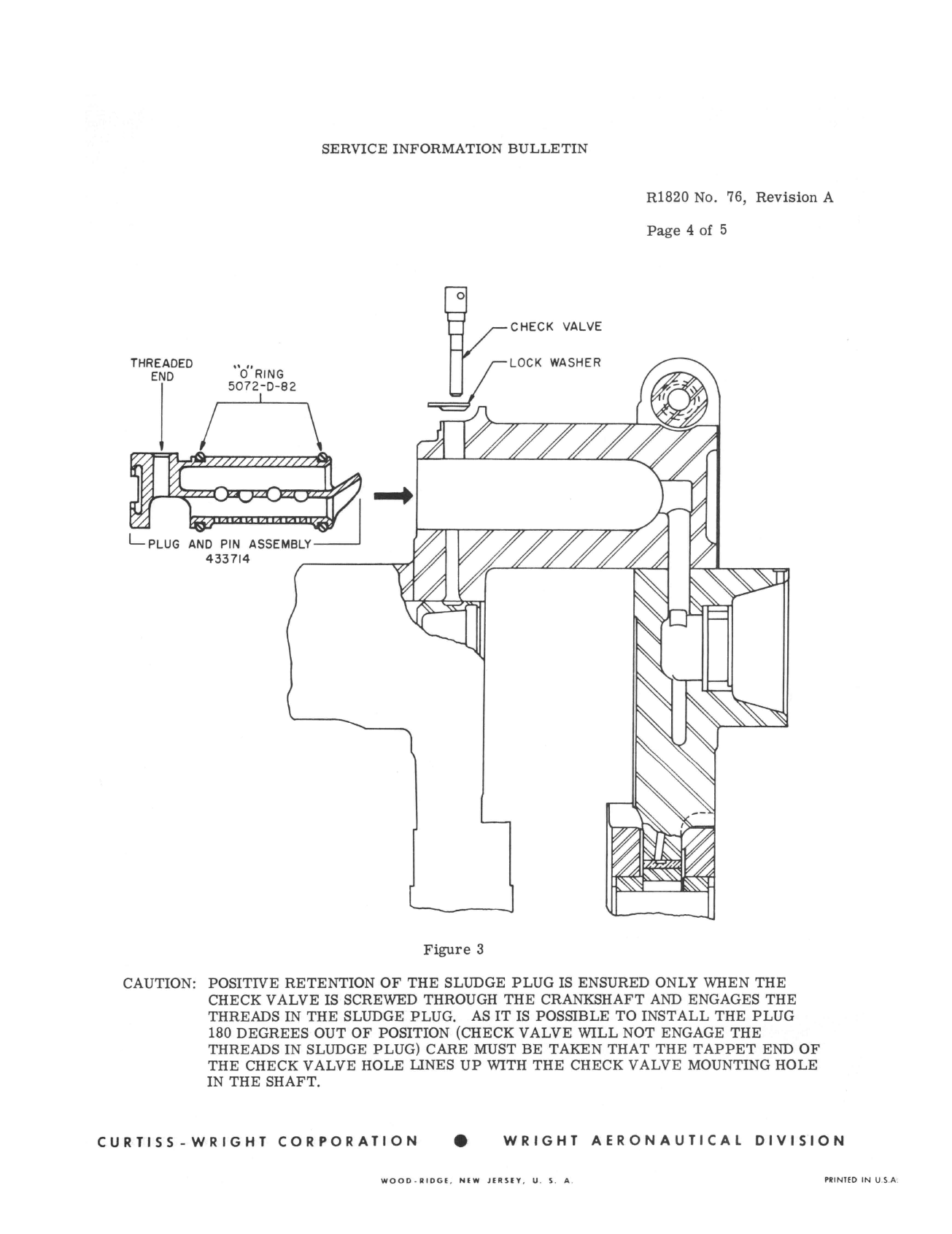 Sample page 4 from AirCorps Library document: Provision for Crankshaft Crankpin Sludge Retaining Plug & Pin Assembly