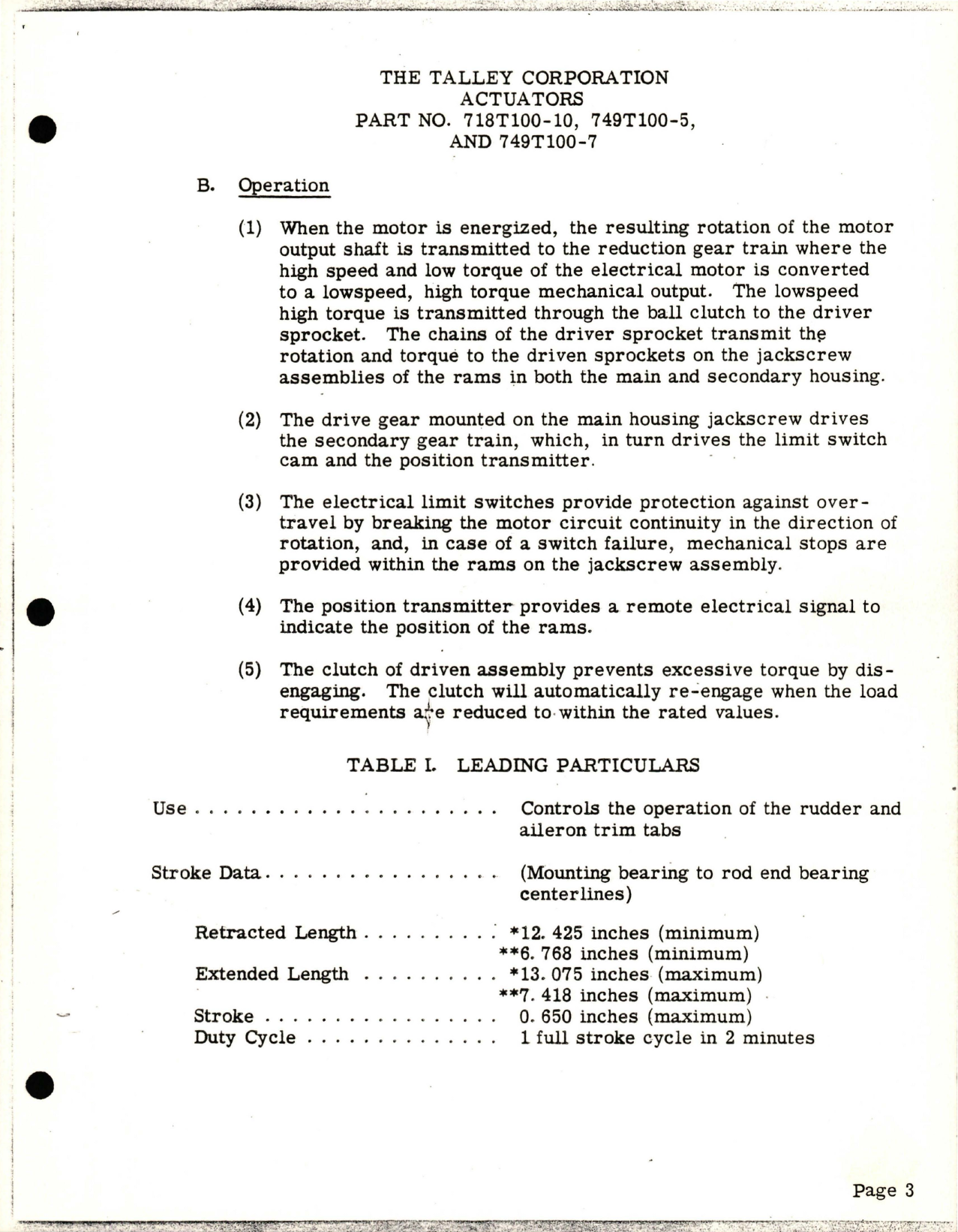 Sample page 5 from AirCorps Library document: Overhaul & Illustrated Parts List for Aileron and Rudder Trim Actuator - 718T100-10, 749T100-5, and 749T100-7