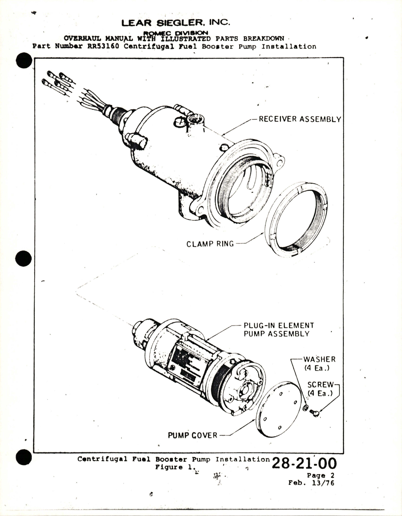 Sample page 7 from AirCorps Library document: Maintenance Manual for Centrifugal Fuel Booster Pump Installation - Series RR53160 