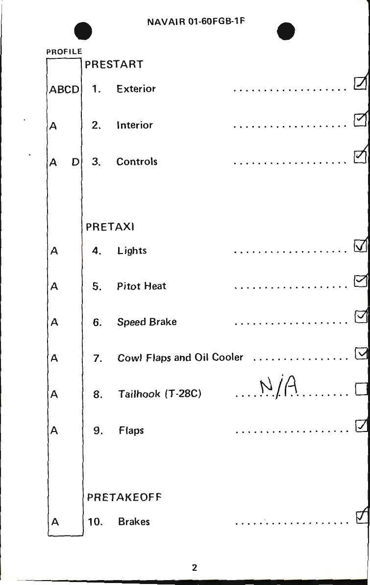 Sample page 3 from AirCorps Library document: NATOPS Functional Checkflight Checklist for Navy Model T-28B and T-28C Aircraft