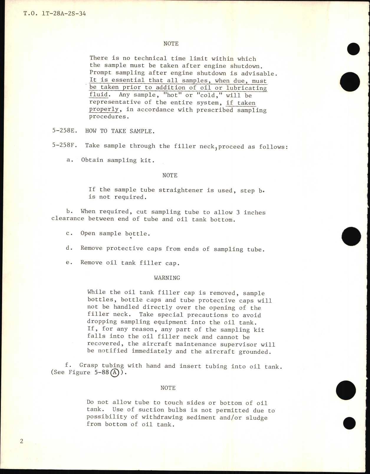Sample page 2 from AirCorps Library document: Operational Supplement to Technical Manual of Maintenance for USAF Series T-28A Aircraft