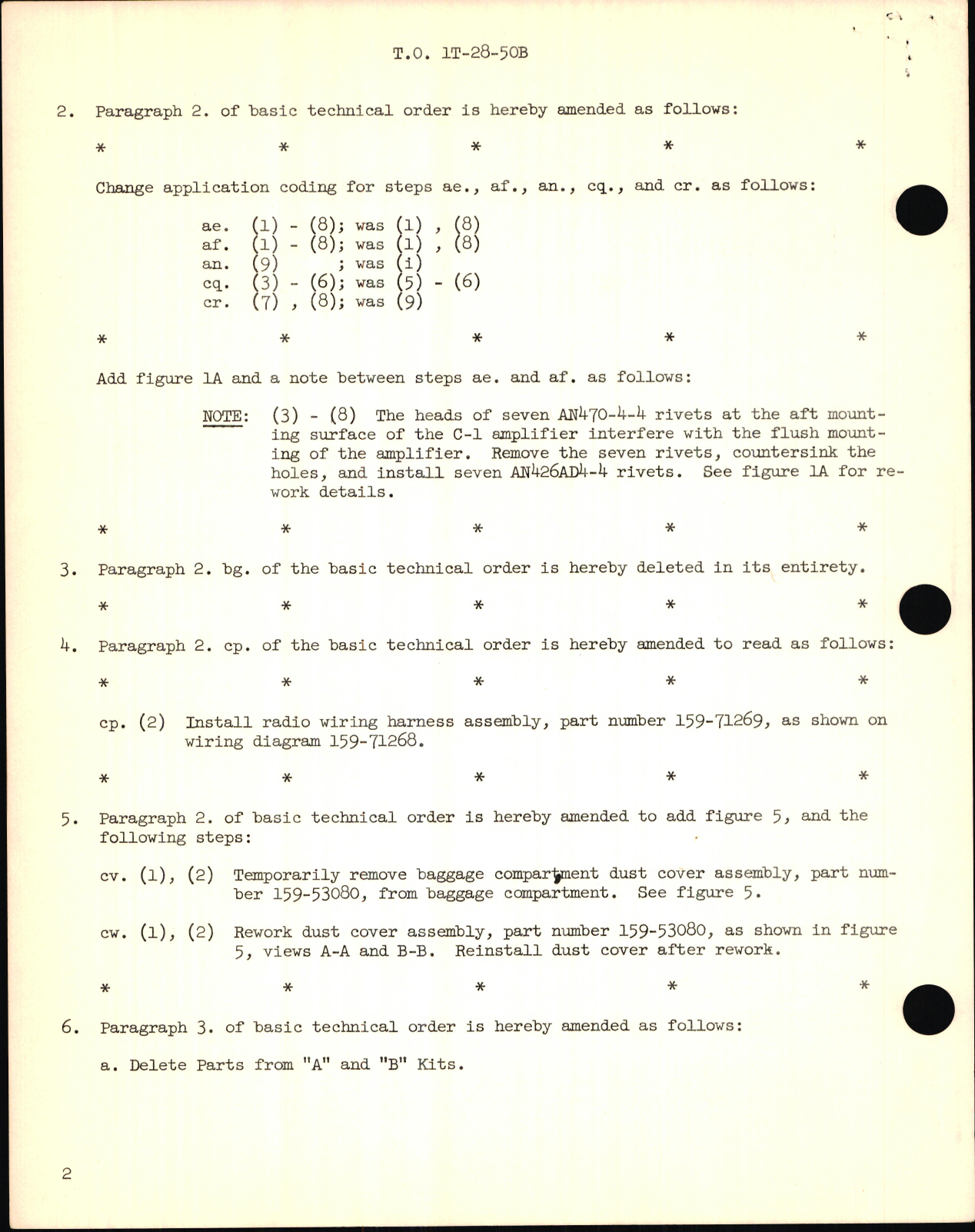 Sample page 2 from AirCorps Library document: Installation of Radio Set AN-ARC-27, Emergency Keyer AN-ARA-26, and Omnirange Receiver AN-ARN-14-T-28A
