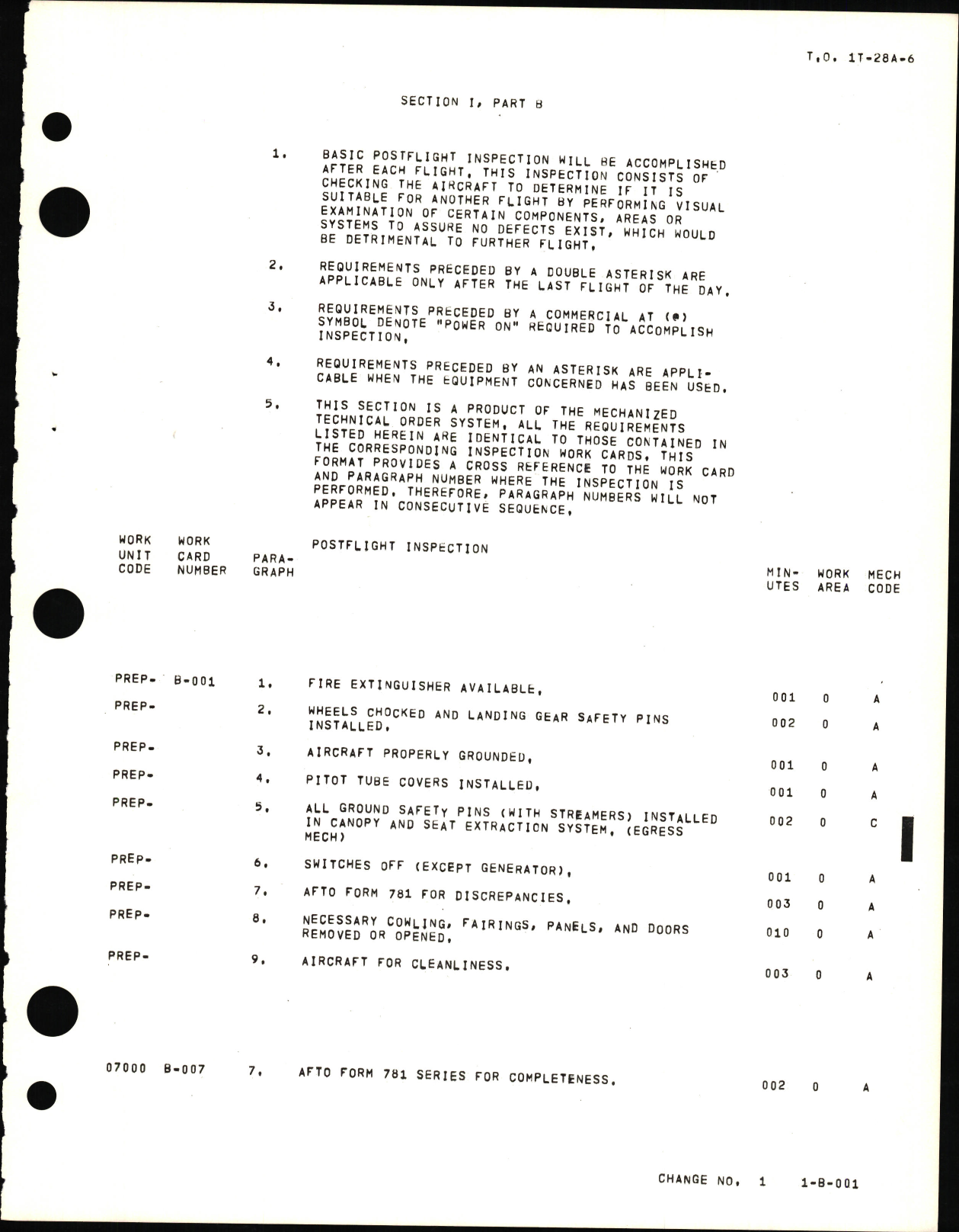 Sample page 7 from AirCorps Library document: Inspection Requirements for T-28A, T-28B, T-28C  and AT-28D Aircraft