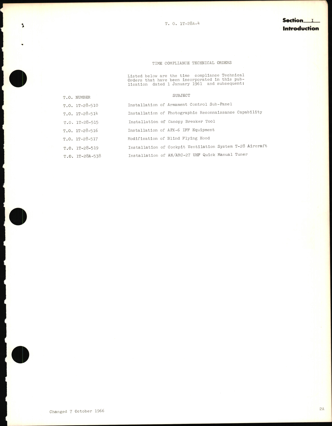 Sample page 5 from AirCorps Library document: Illustrated Parts Breakdown for T-28A Aircraft