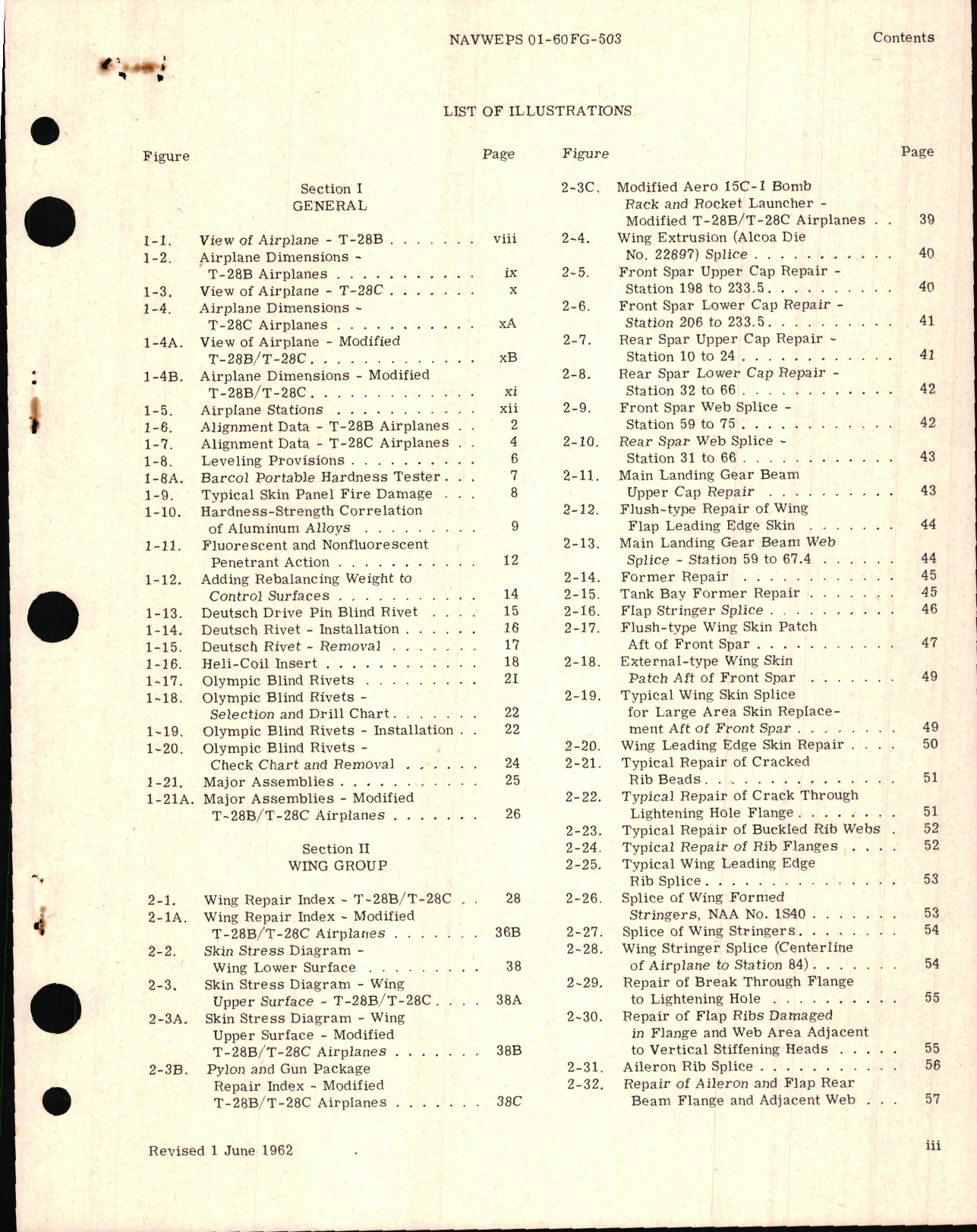 Sample page 5 from AirCorps Library document: Handbook of Structural Repair for T-28B and T-28C Aircraft
