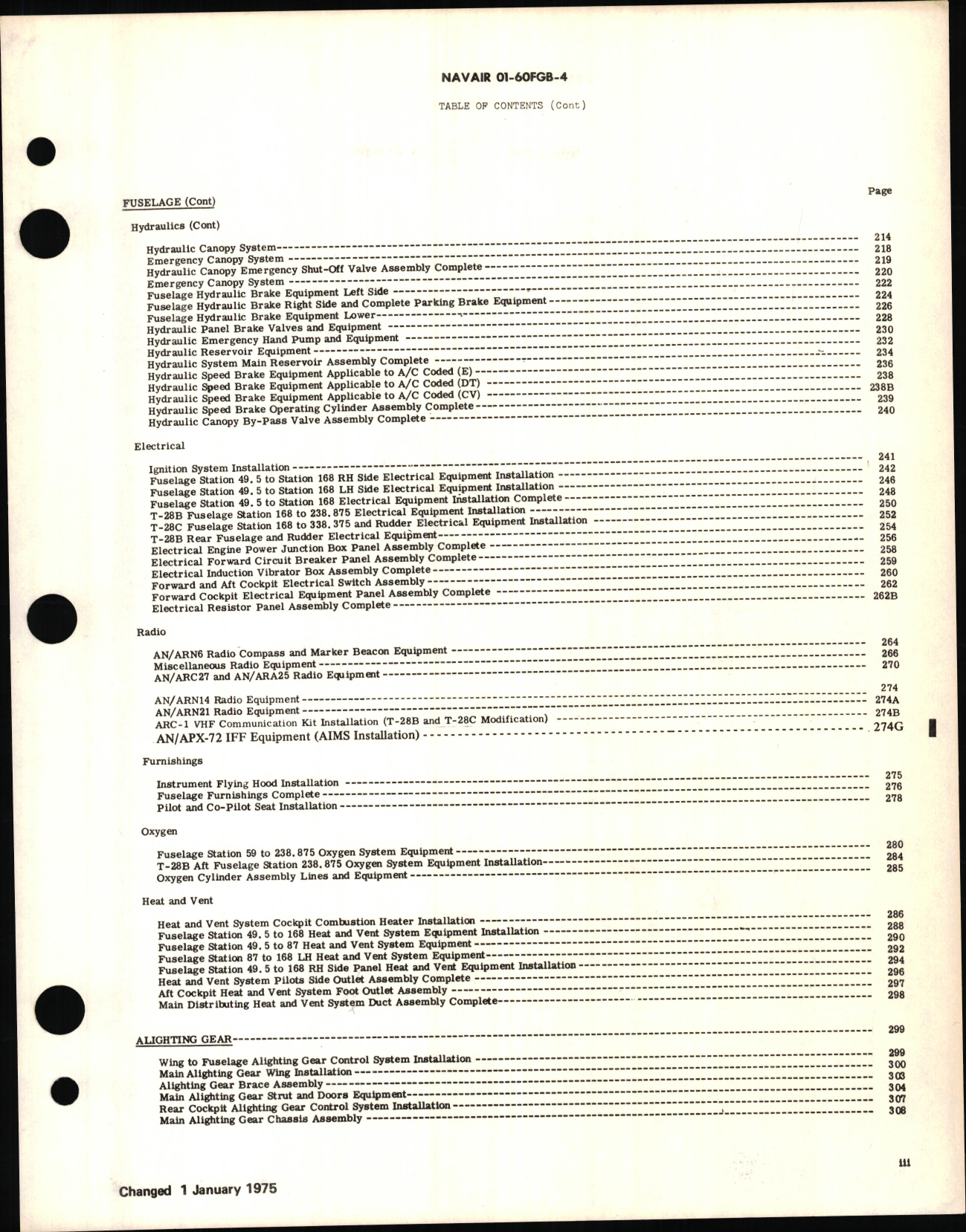 Sample page 5 from AirCorps Library document: Illustrated Parts Breakdown for T-28B and T-28C Aircraft