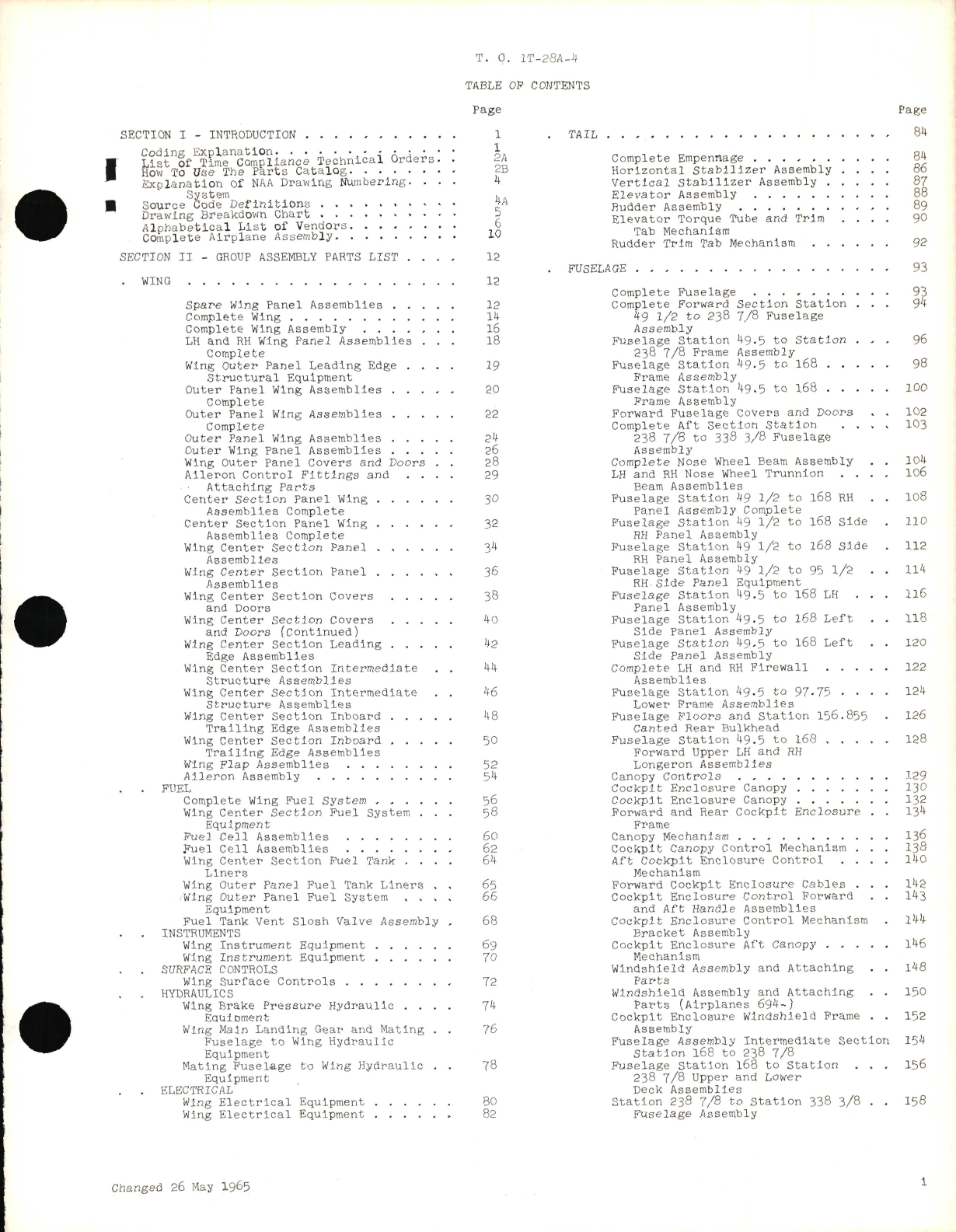 Sample page 5 from AirCorps Library document: Illustrated Parts Breakdown for T-28A Aircraft