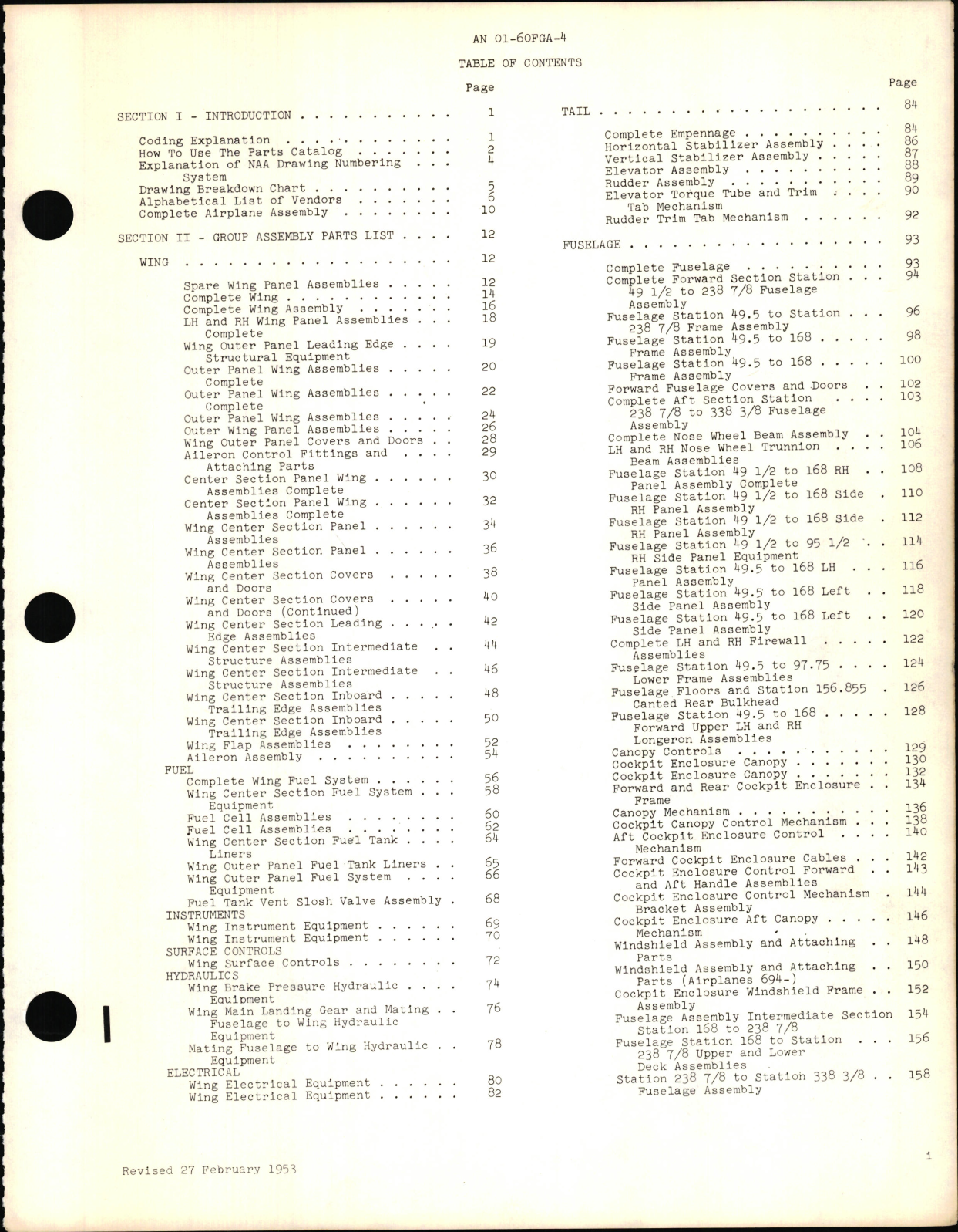 Sample page 5 from AirCorps Library document: Illustrated Parts Breakdown for T-28B and T-28C Aircraft