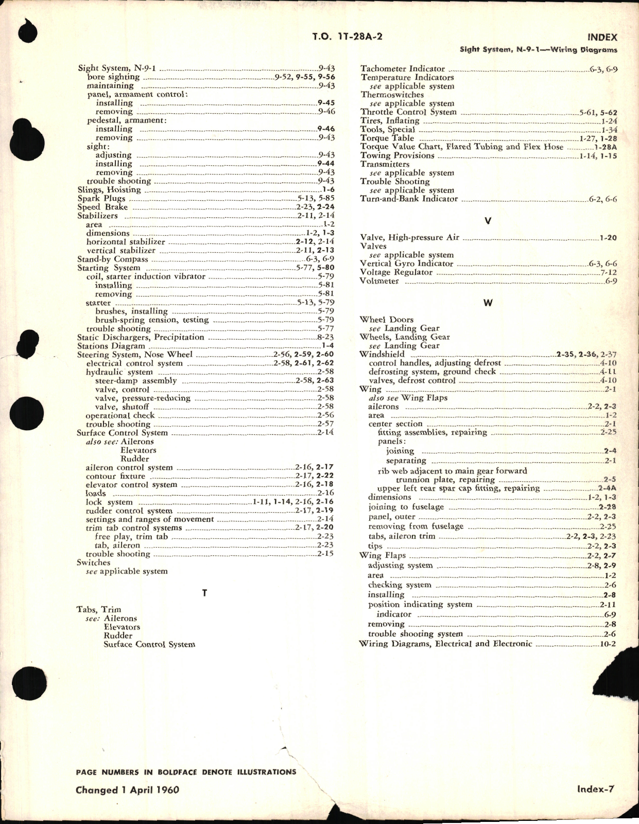 Sample page 9 from AirCorps Library document: Maintenance for USAF Series T-28A Aircraft