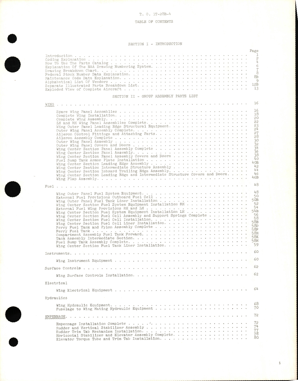 Sample page 5 from AirCorps Library document: Illustrated Parts Breakdown for T-28B and T-28C Aircraft