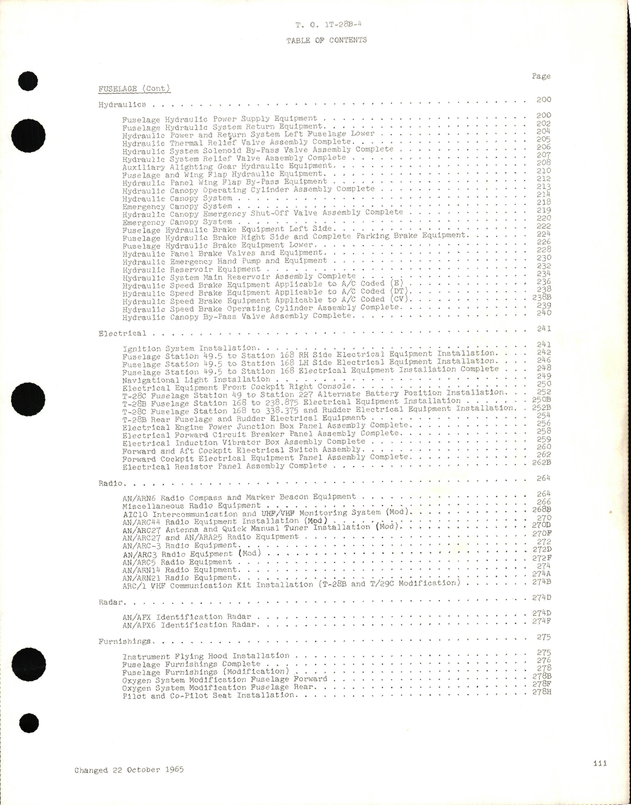 Sample page 7 from AirCorps Library document: Illustrated Parts Breakdown for T-28B and T-28C Aircraft