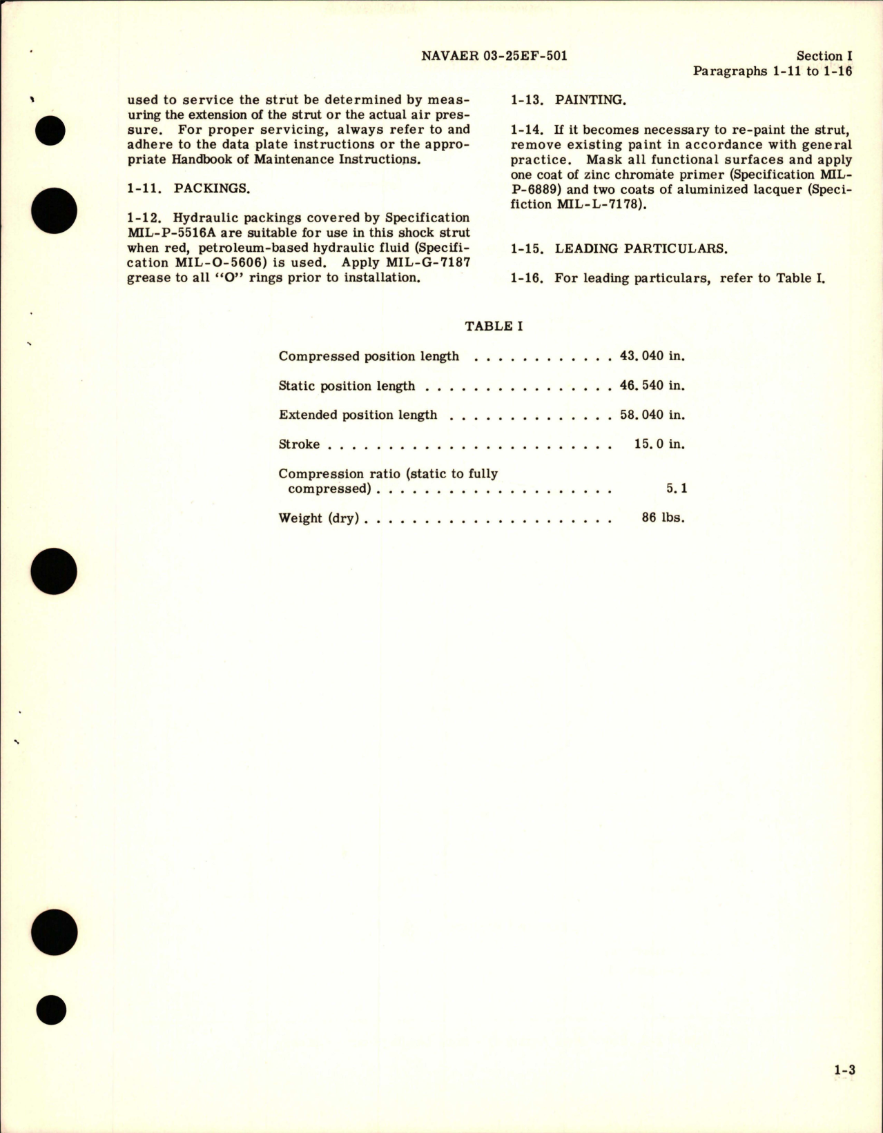 Sample page 7 from AirCorps Library document: Operation, Service and Overhaul Instructions for Nose Landing Gear Shock Strut Assembly - Parts 532500, M532500, M532500-500, M532500-501