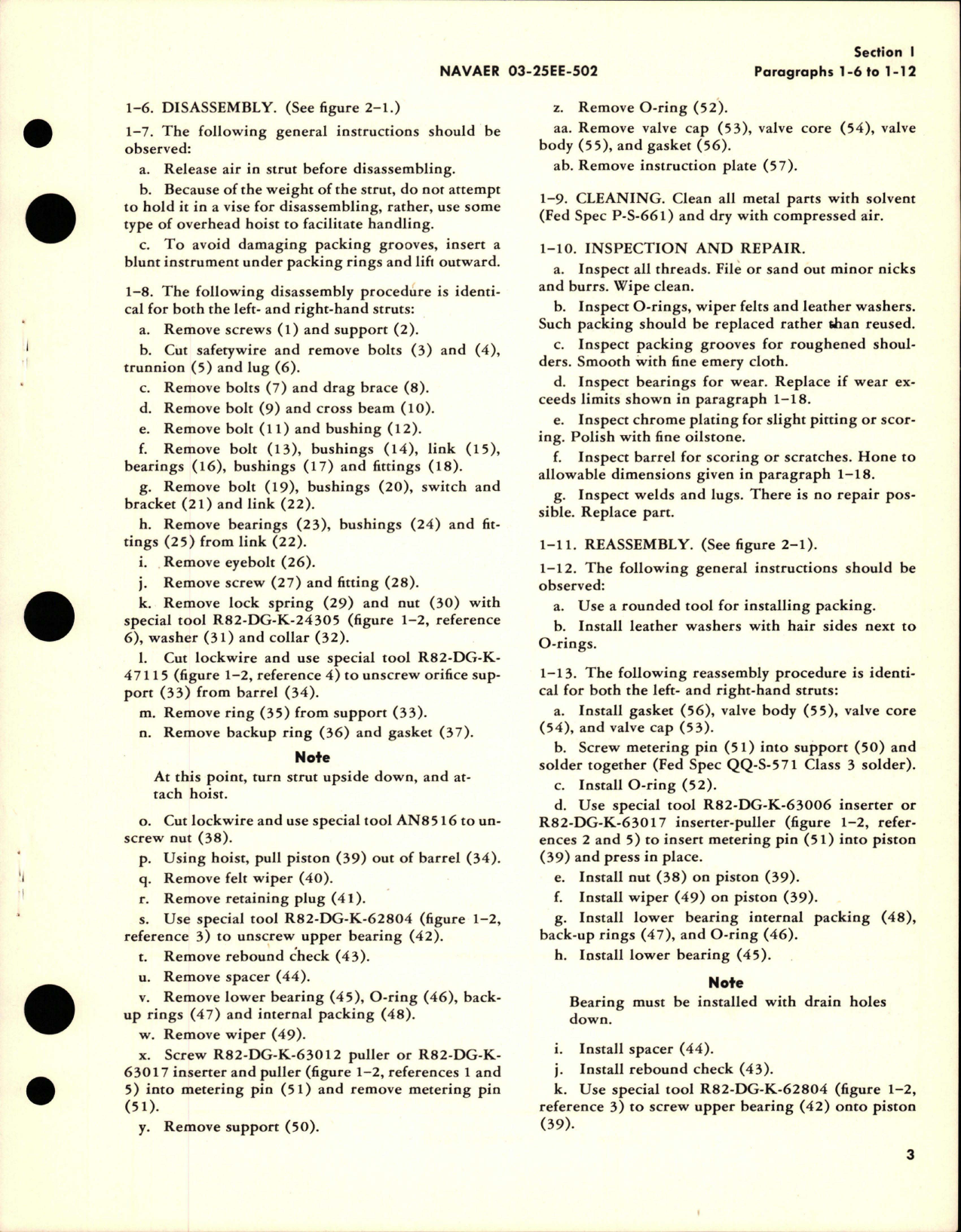 Sample page 5 from AirCorps Library document: Overhaul Instructions with Parts Catalog for Main Landing Gear Shock Struts - Models 5260052 and 5260052-509