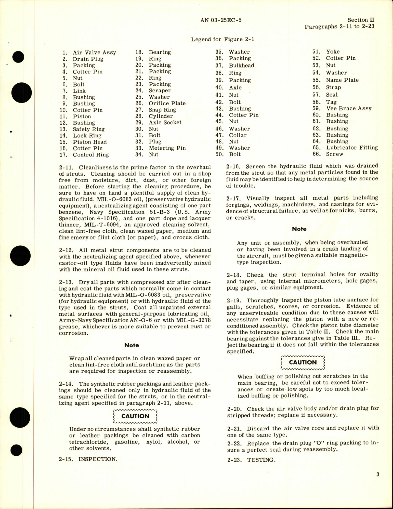 Sample page 7 from AirCorps Library document: Overhaul Instructions for Main Landing Gear Installation and Tail Landing Gear Strut Assembly - 76-200 and 76-03 