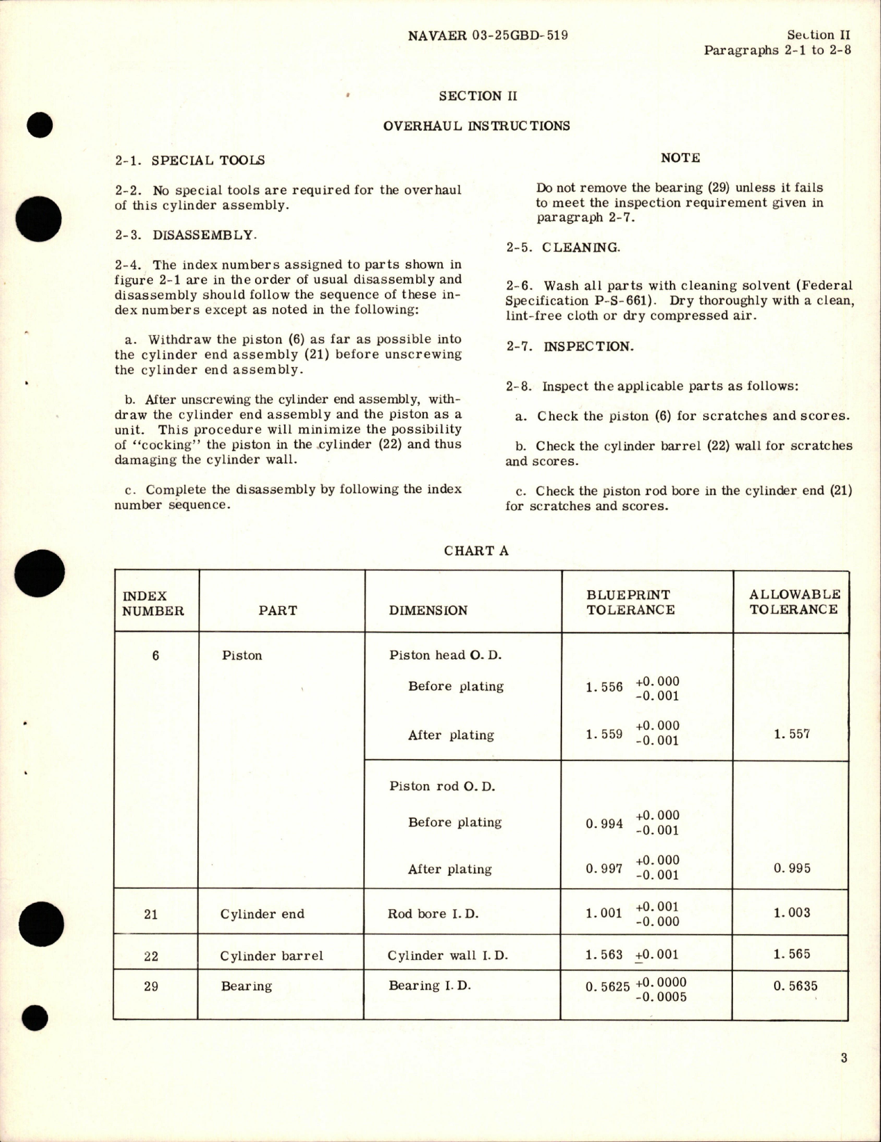 Sample page 5 from AirCorps Library document: Overhaul Instructions for Hydraulic Speed Brake Actuating Cylinder Assembly - Parts 181-58033-1 and 181-58033-2 