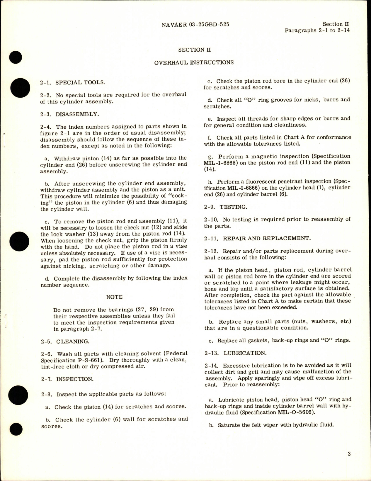 Sample page 5 from AirCorps Library document: Overhaul Instructions for Hydraulic Alighting Gear Operating Cylinder Assy - Part 181-58030 